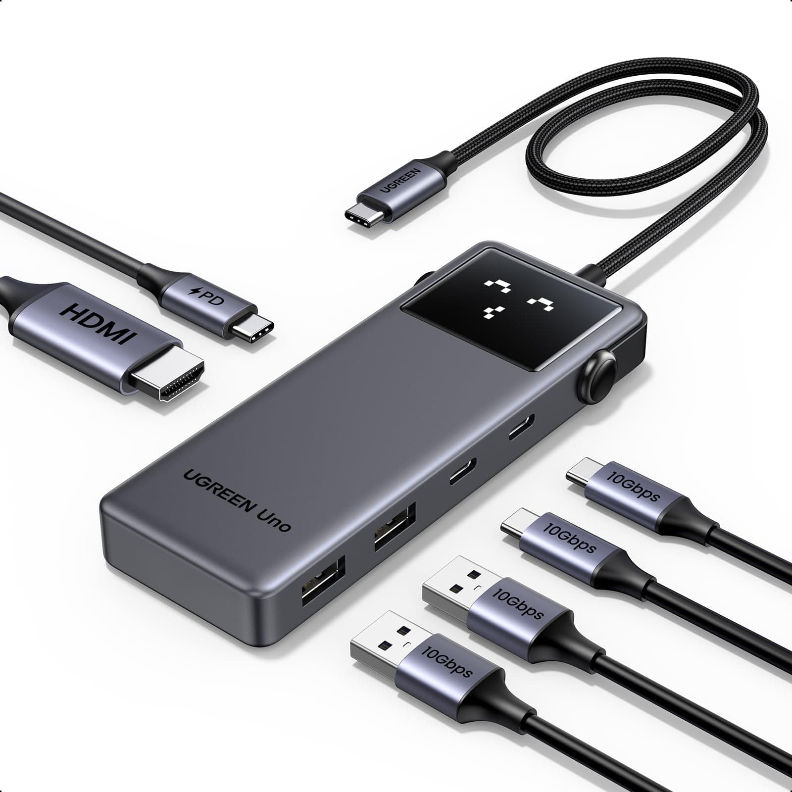 UGREEN Uno Hub USB C 6 en 1 Robot Adaptador USB C 3.2 Gen 2
