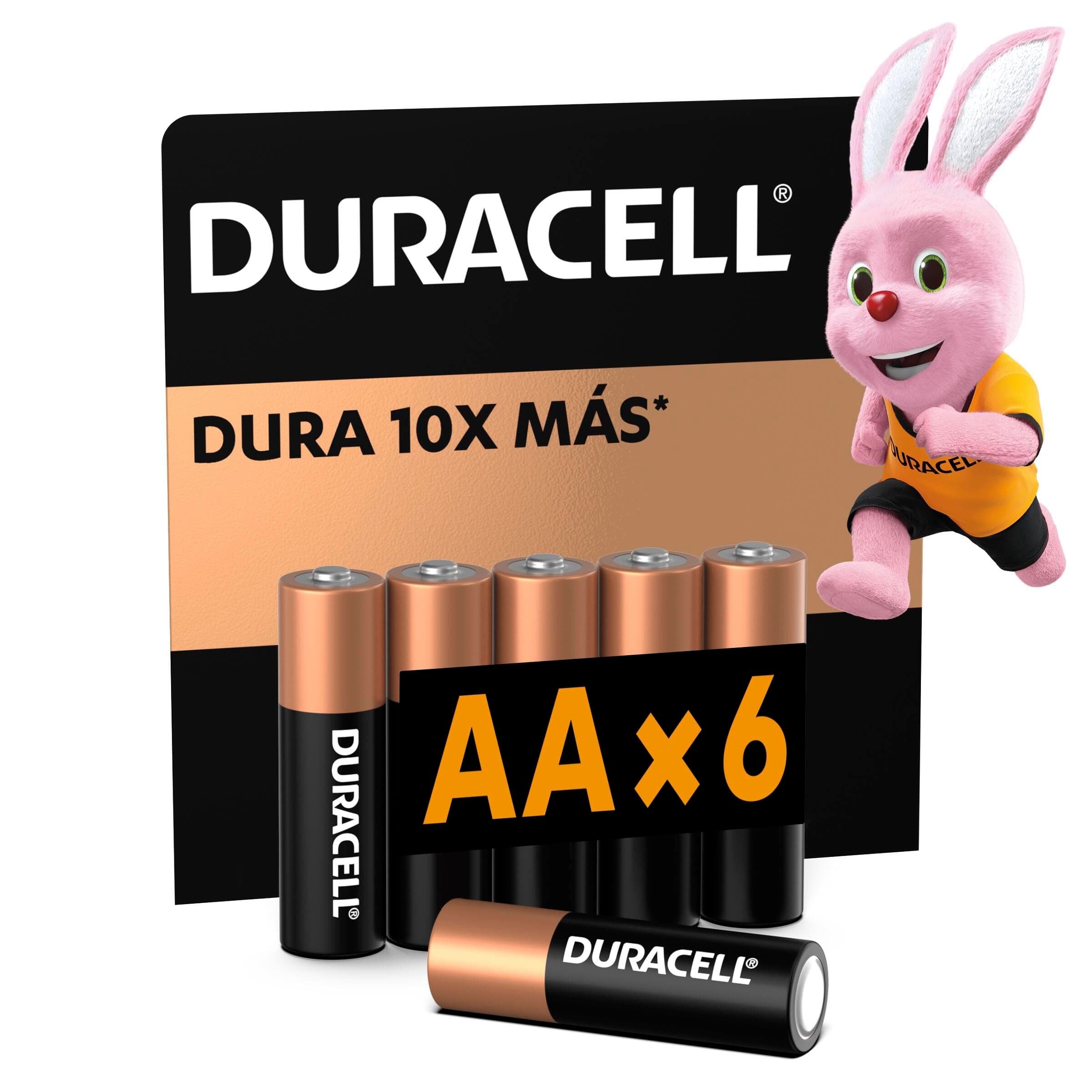 Duracell Pila Alcalina AA - Pack x6 Dura 10X Más