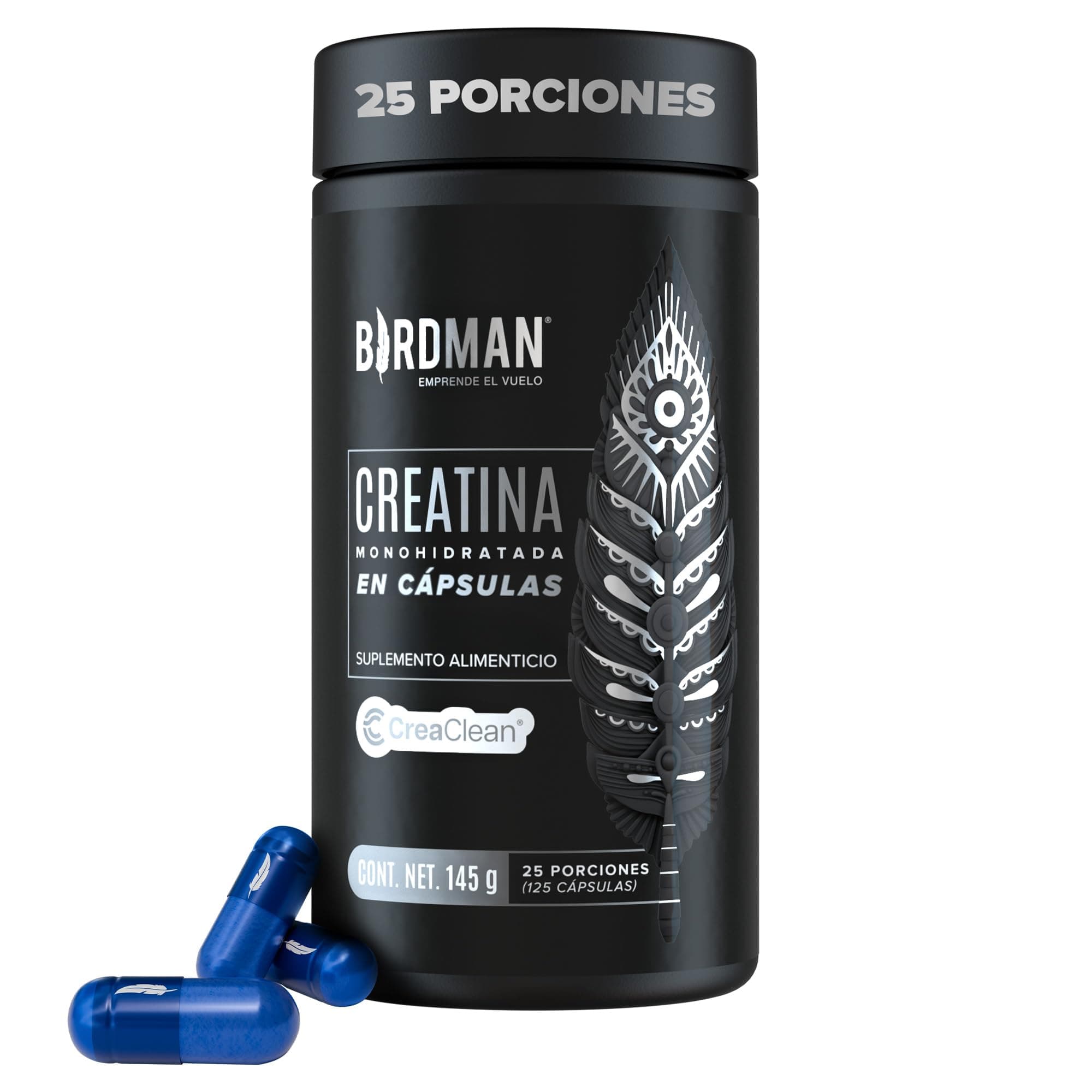 BIRDMAN Creatina Monohidratada de Alta Pureza en Cápsulas