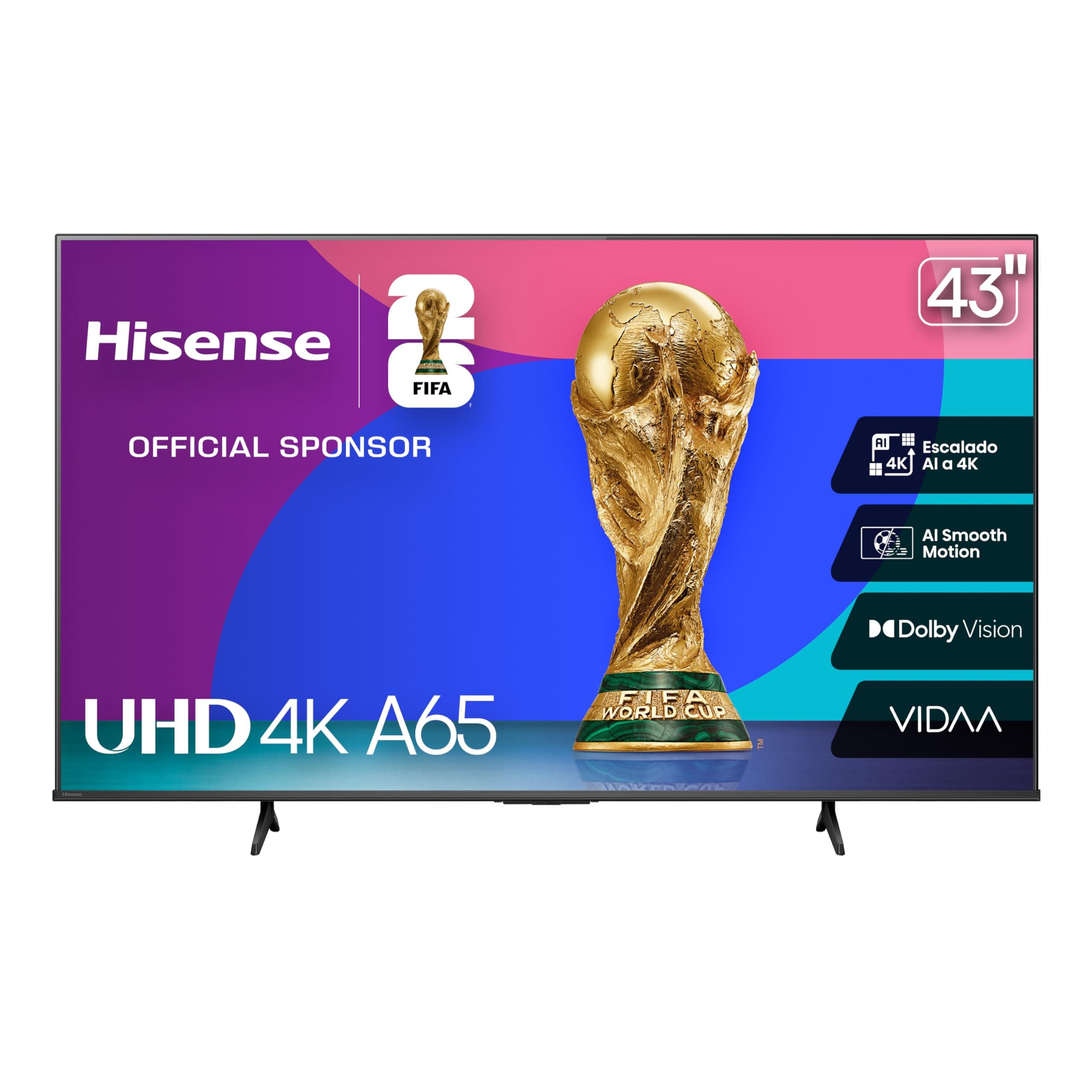 Hisense Television A65N (Modelo 2025) Pantalla 43 Pulgadas