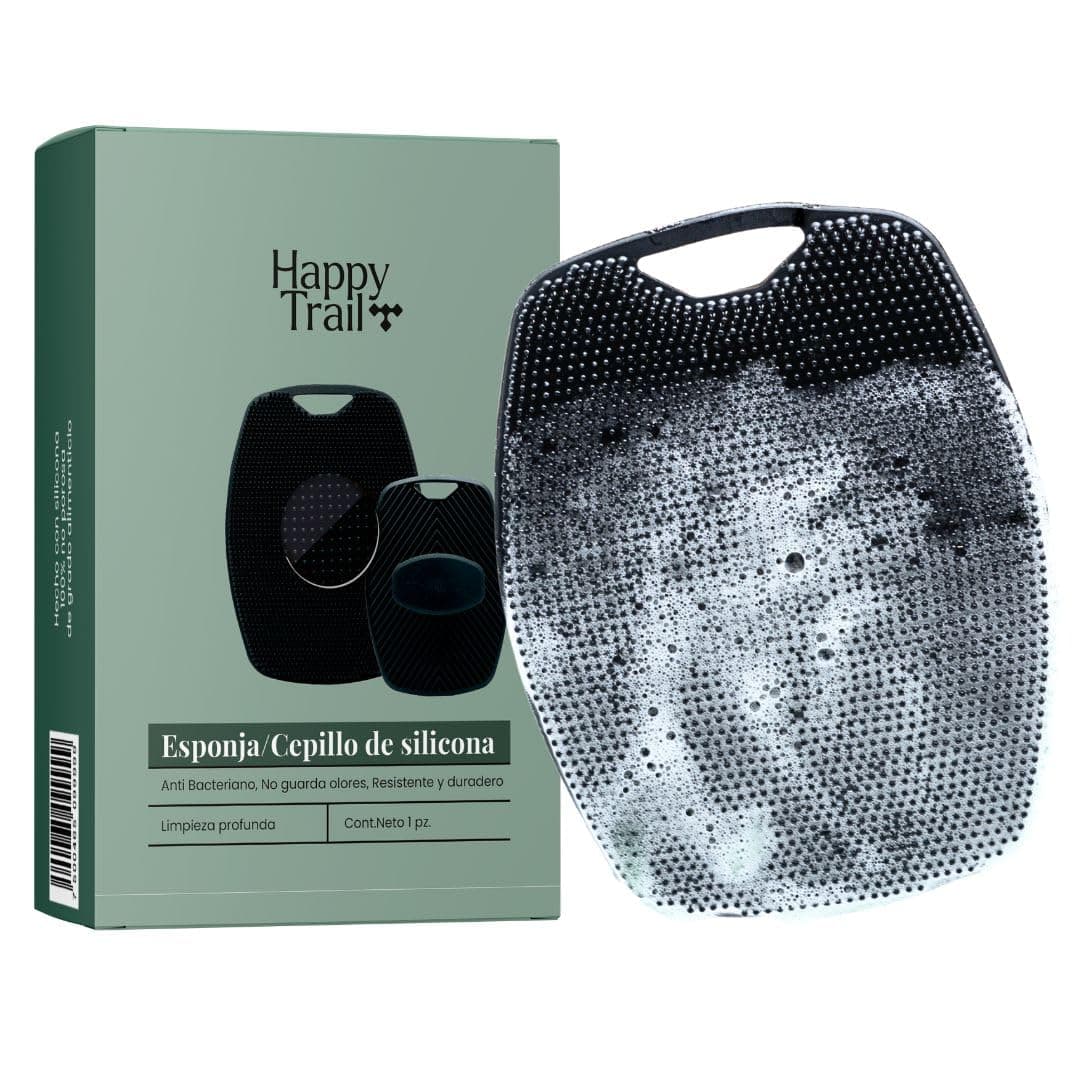 HAPPY TRAIL Cepillo / Esponja Corporal de Silicona Premium