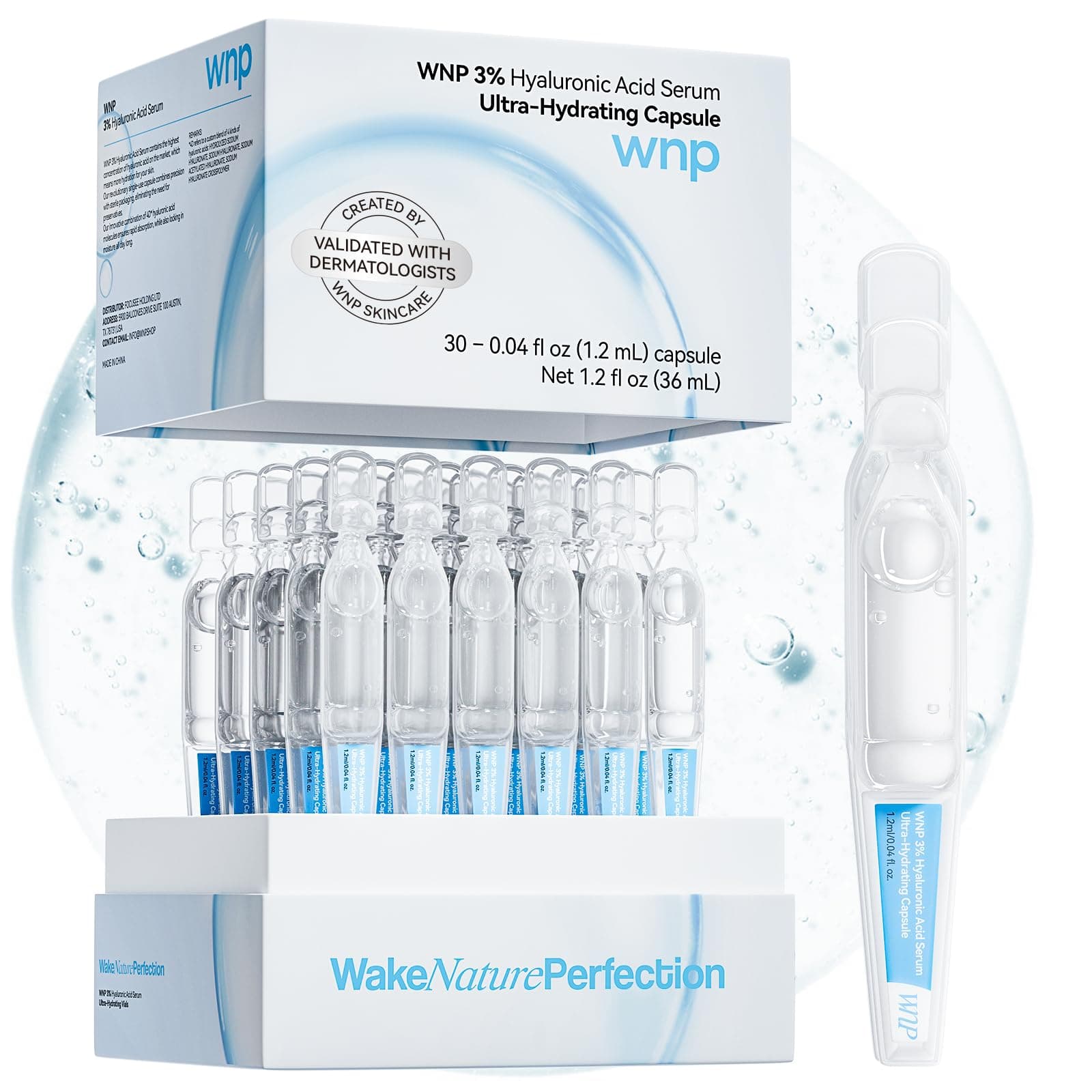 WNP Sérum De Ácido Hialurónico Al 3% Para El Rostro