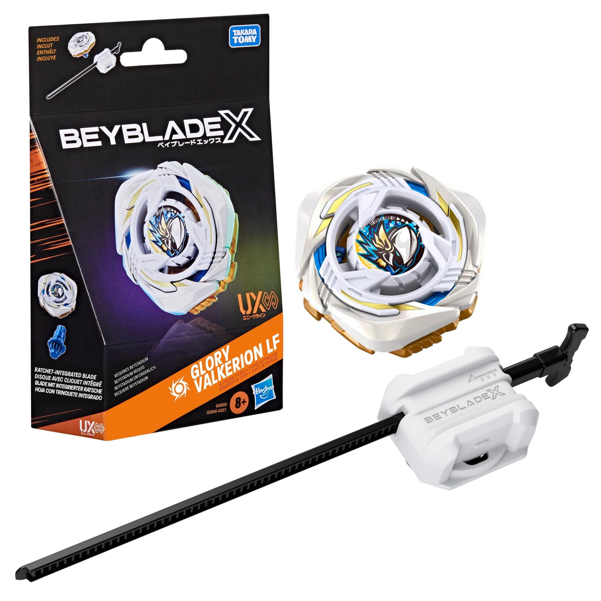 Hasbro Beyblade X Glory Valkerion LF UX Infinity Starter Pack Set