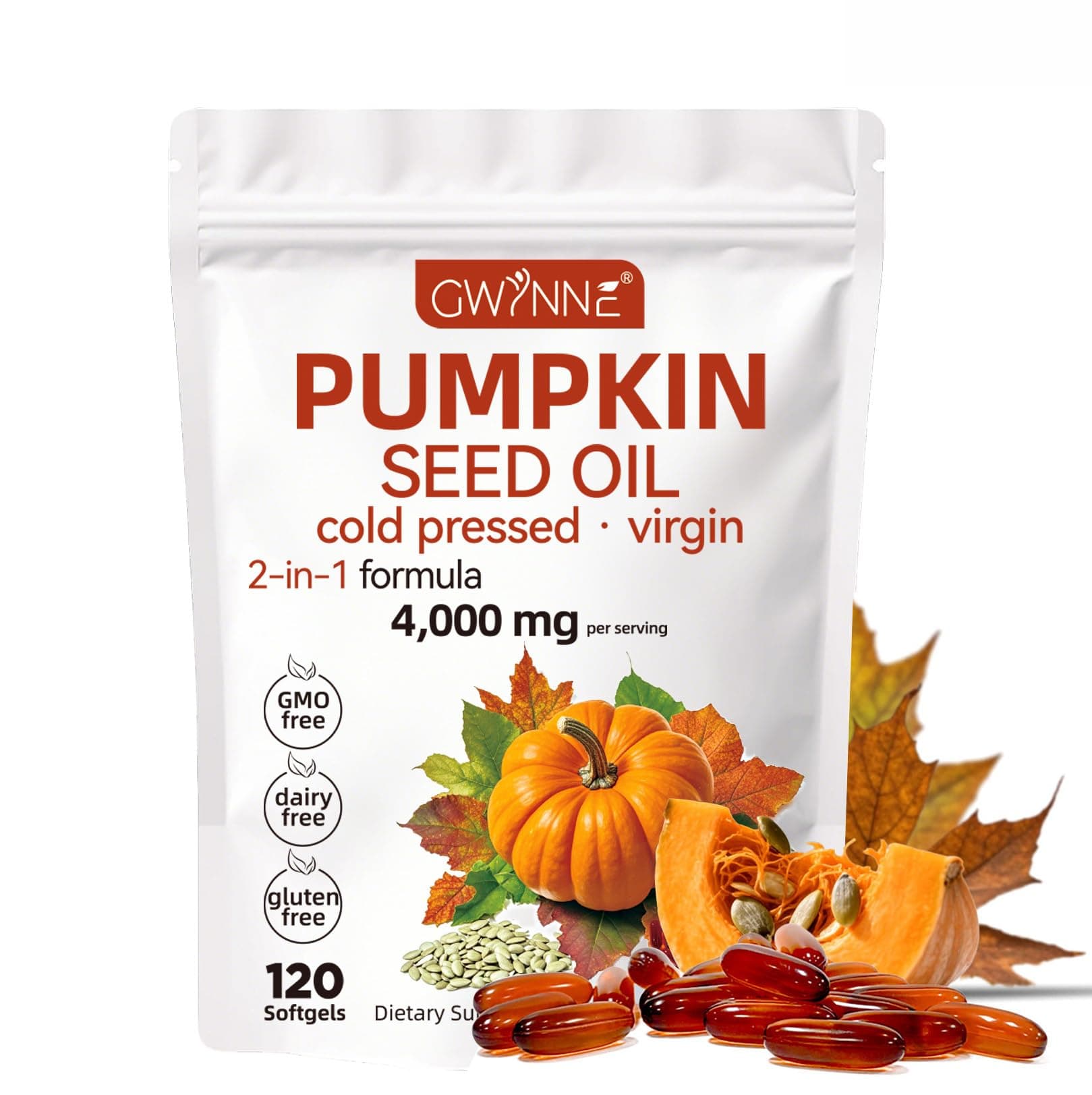 Gwynne Cápsulas De Aceite De Semilla De Calabaza 4000mg