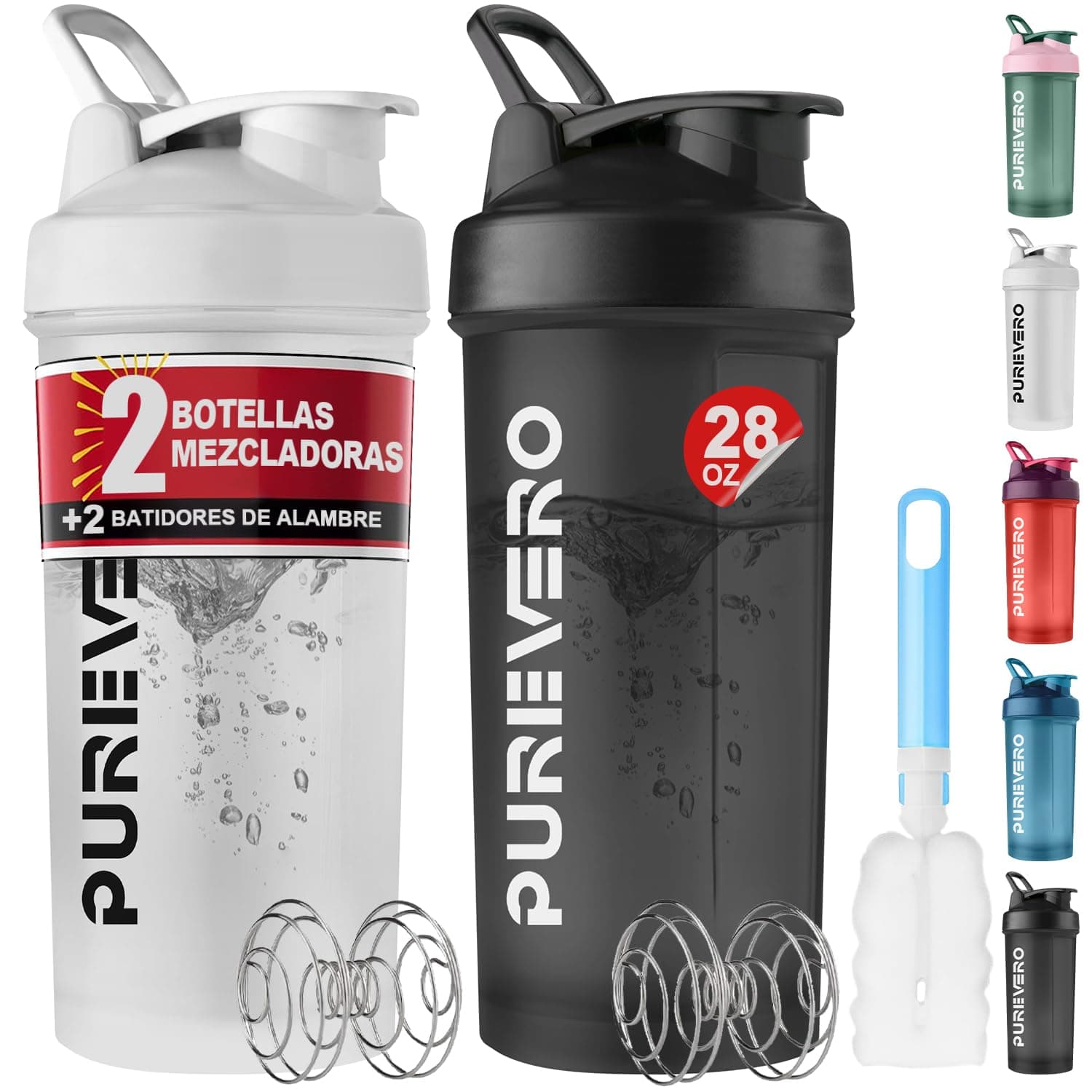 Paquete de 2 Shakers para Proteína