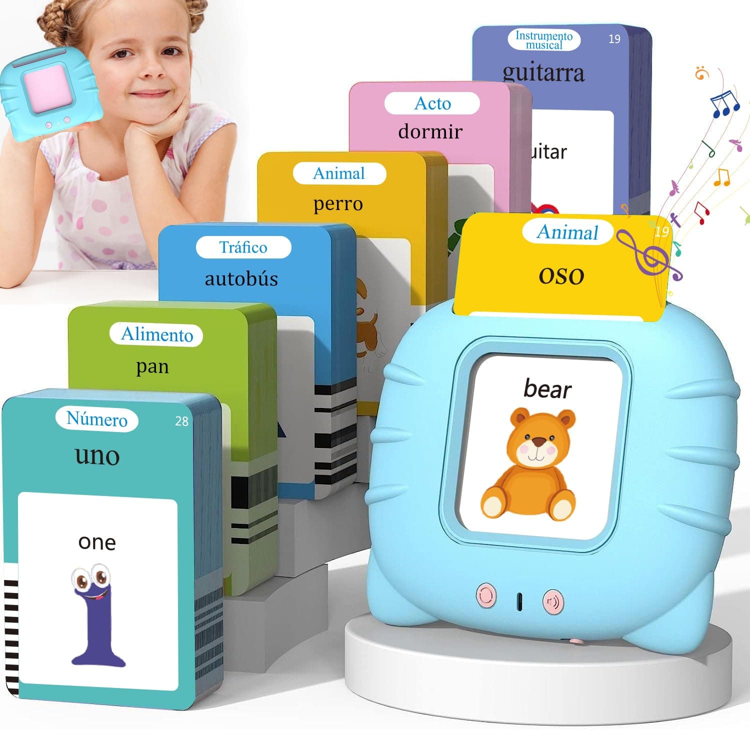 Juguetes de Aprendizaje con Tarjetas Flash Parlantes