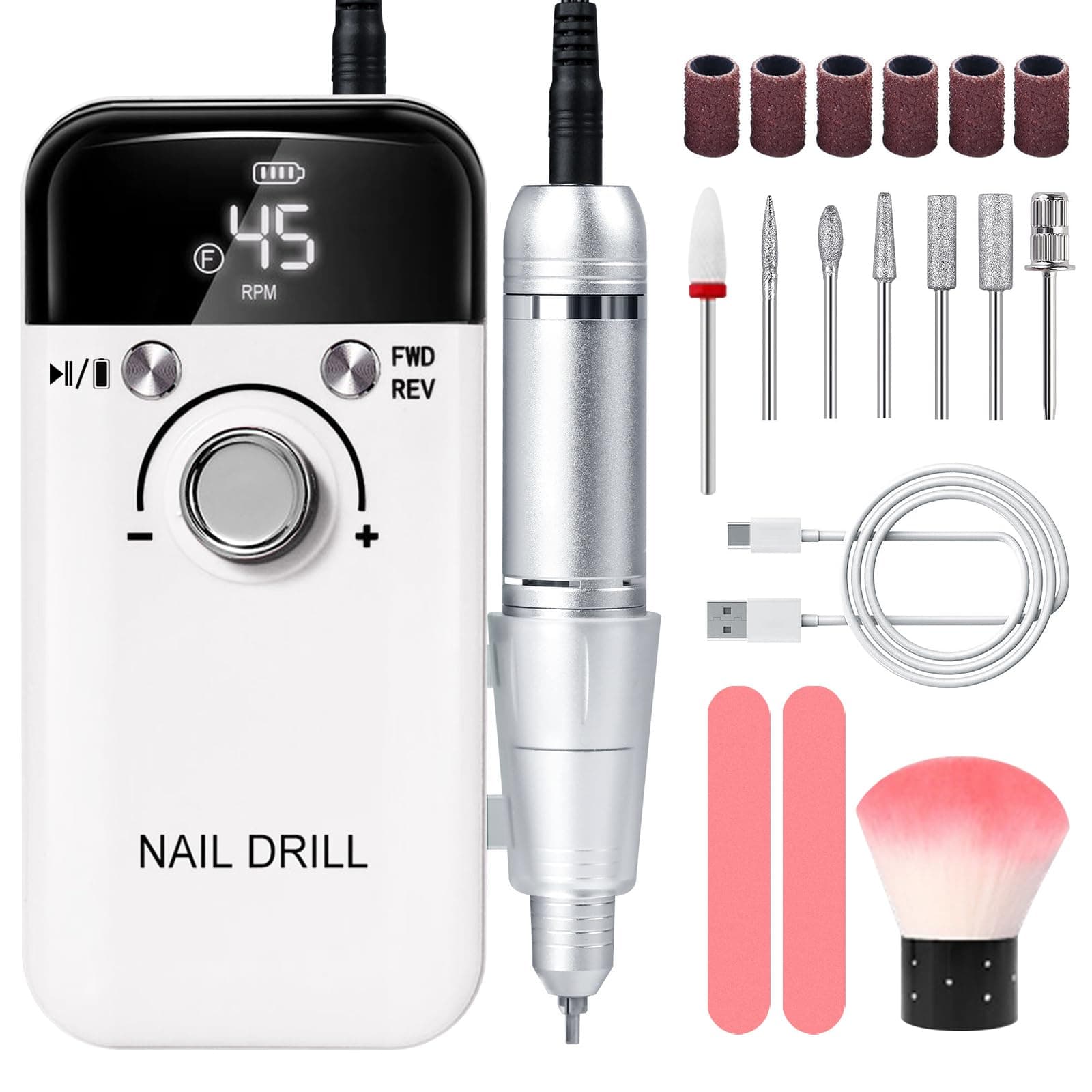 YUDSKU Drill para Uñas Profesional 45000 Rpm