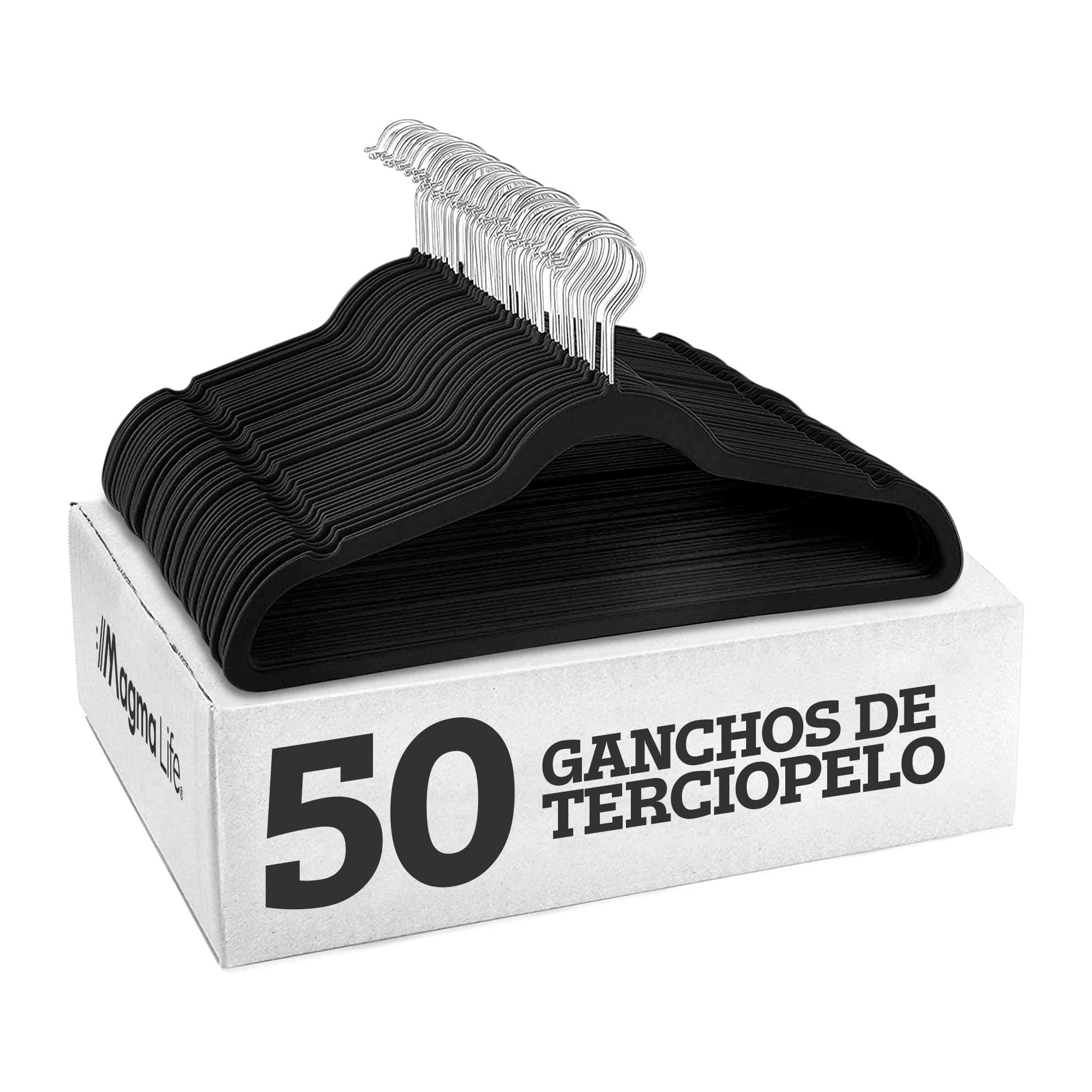 MAGMALIFE 50 Ganchos para Ropa de Terciopelo
