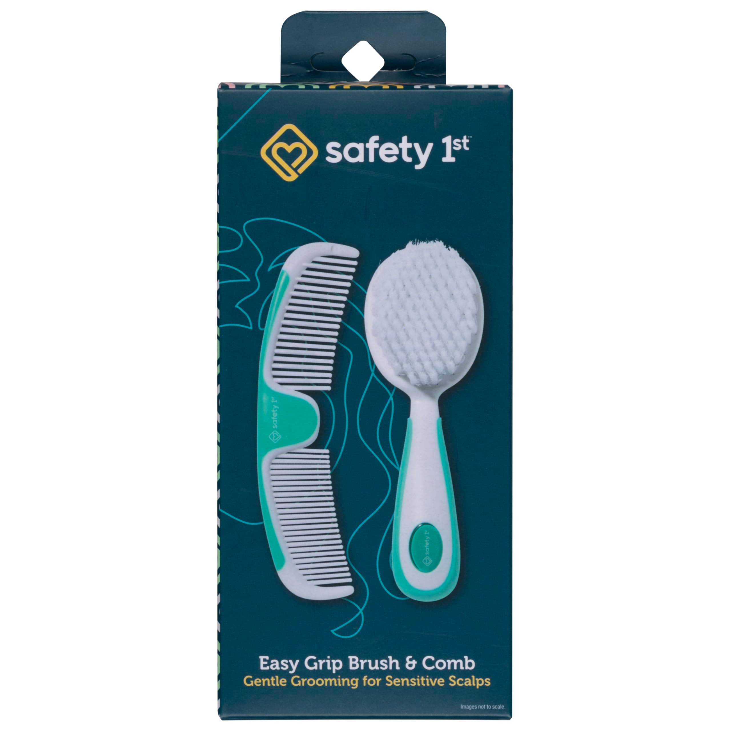 Safety 1st Conjunto de Cepillo y Peine de Agarre Fácil, Arctic