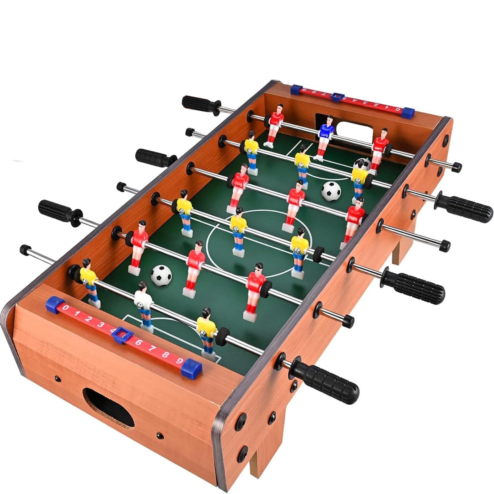 QIKKOP Mesa de Futbolito : Mini Futbolín para Niños y Adultos