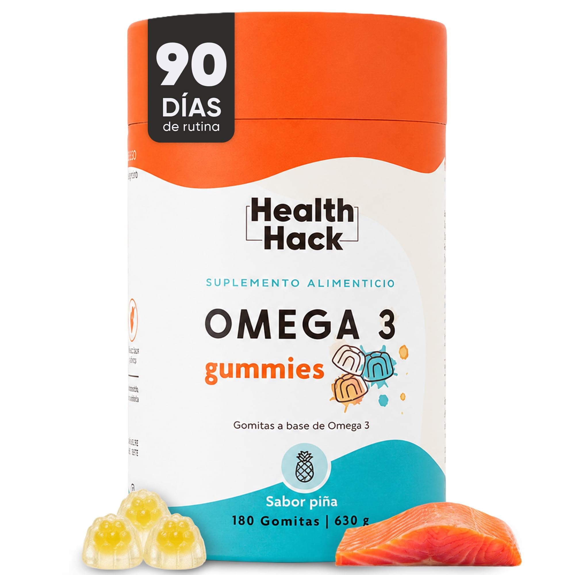 Omega 3 Aceite Puro Salmón 180 Gomitas Sin Azúcar