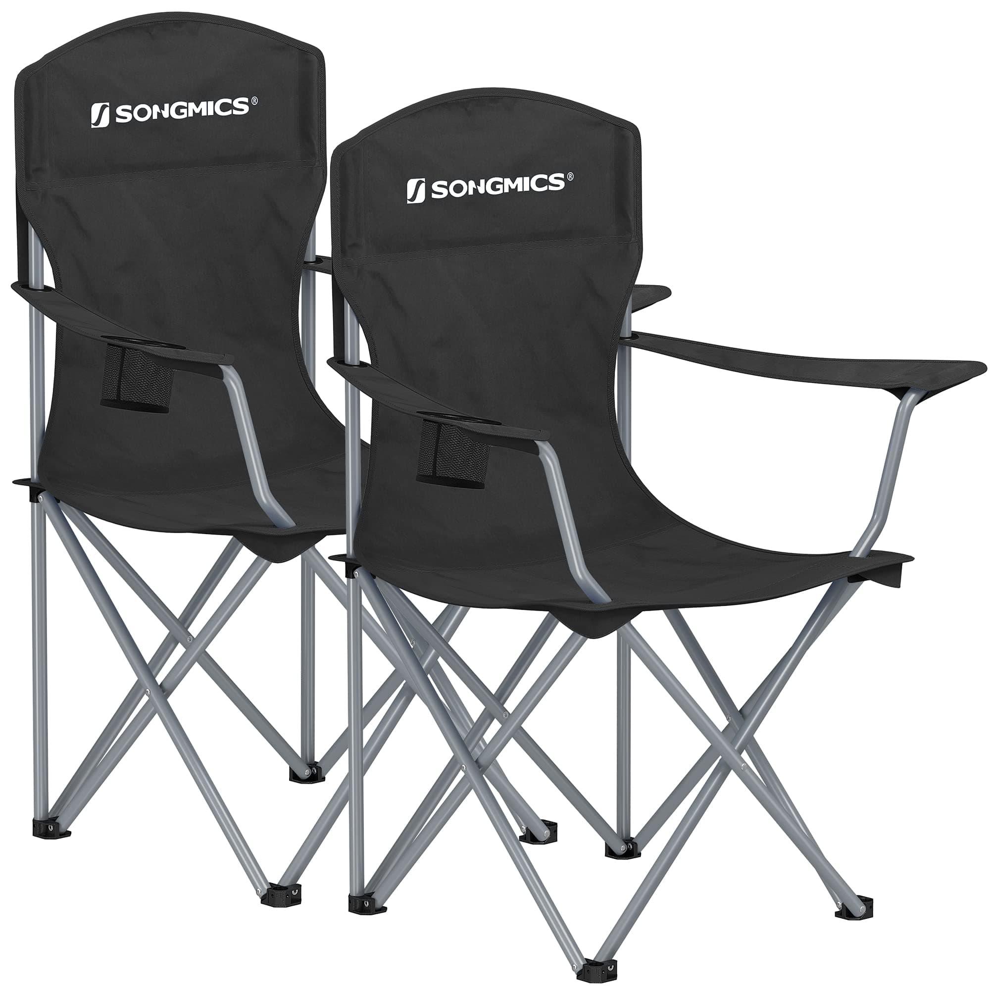 SONGMICS Juego de 2 Sillas de Camping Plegables