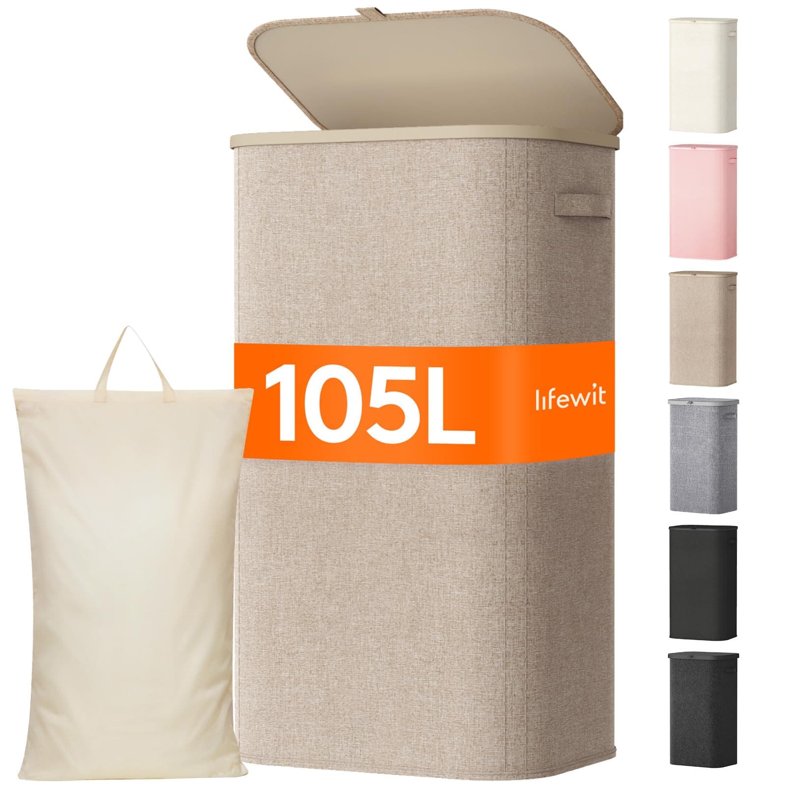 Lifewit Cesto para Ropa Sucia de 105L