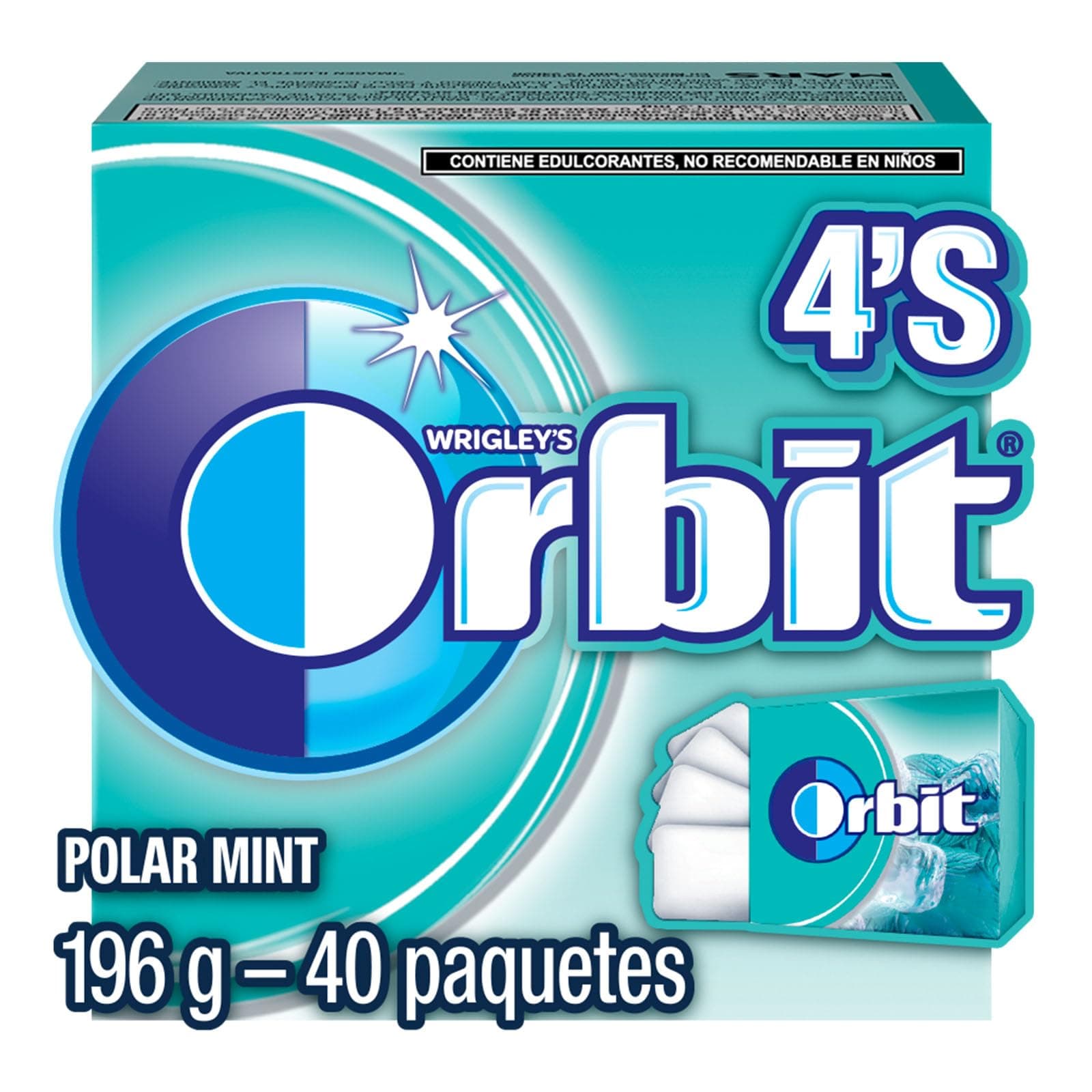 Orbit chicles polar mint sin azúcar