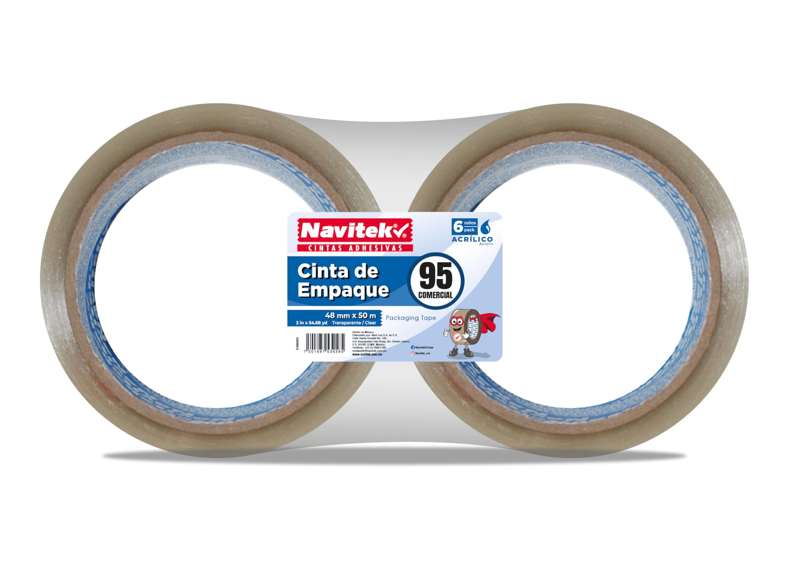 Navitek – Cinta de Embalaje Transparente 095| Transparente