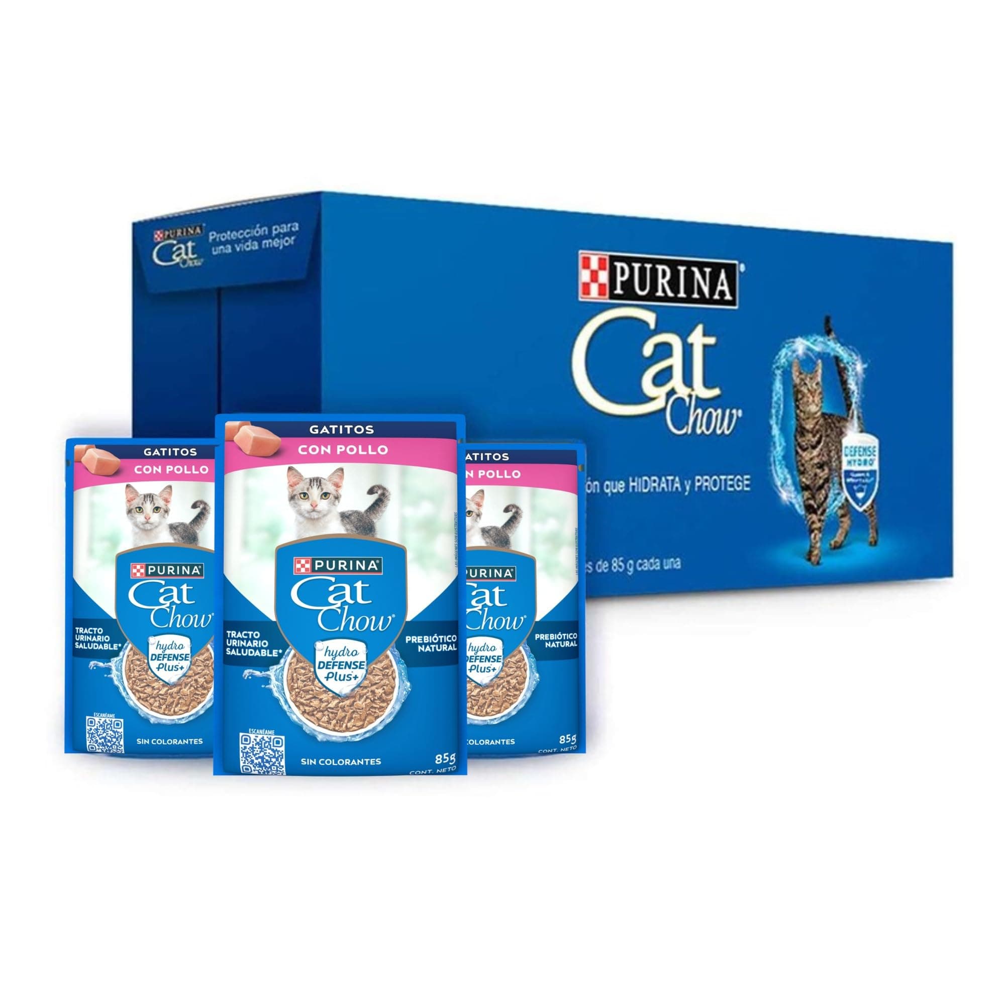 CAT CHOW Gatito Pollo 24x85g N1 MX