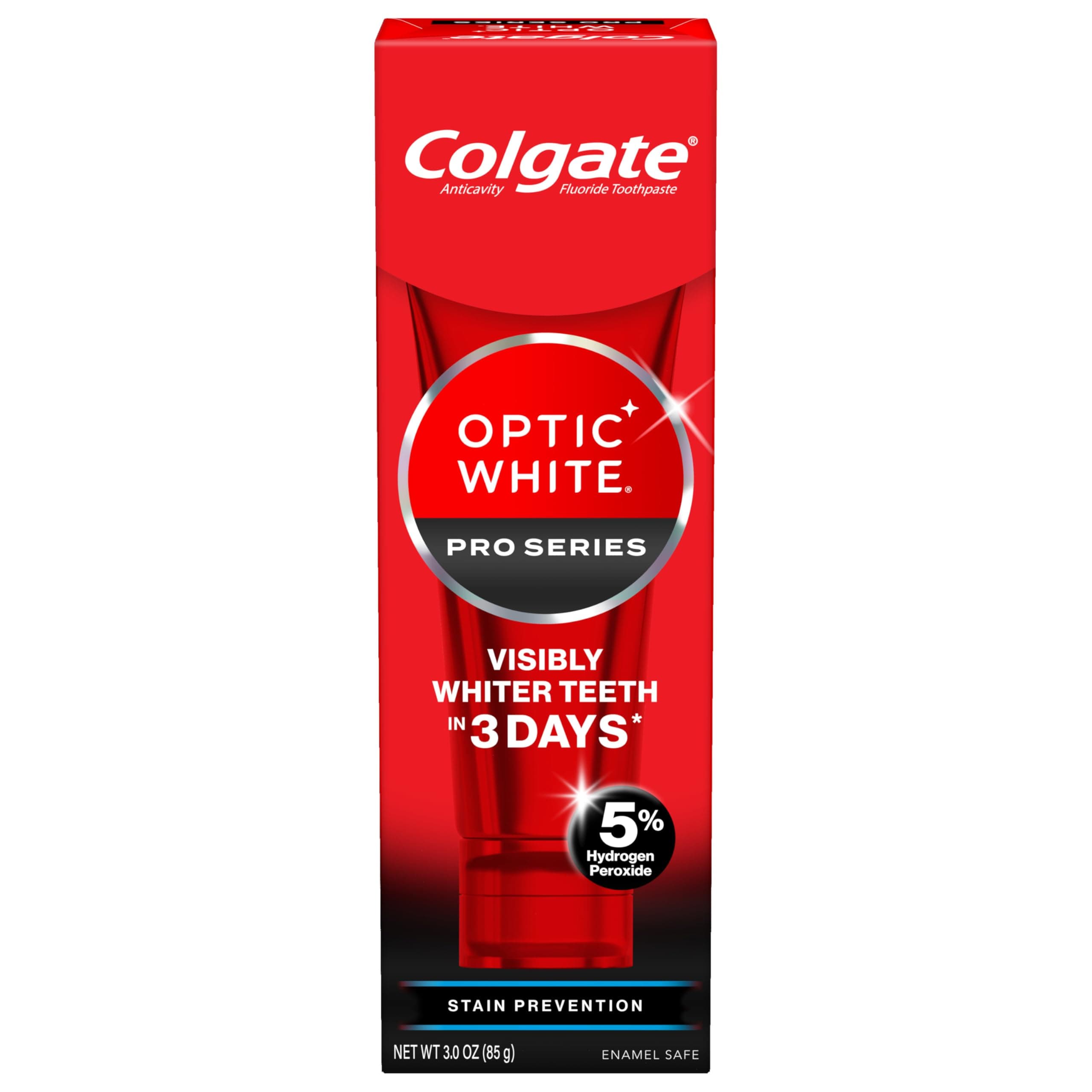 Colgate Optic White Pro Series Whitening Toothpaste with 5% Hydrogen Peroxide