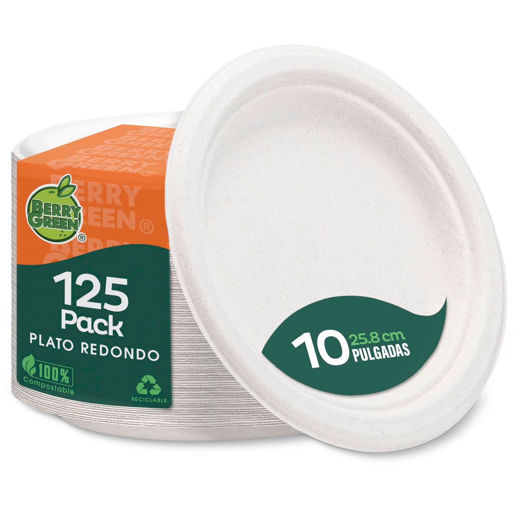 BERRY GREEN 125 Platos Extra Grandes