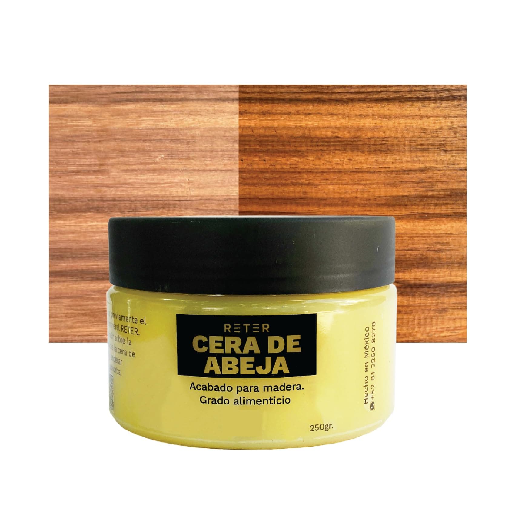 Cera de abeja para madera. Acabado y mantenimiento para madera. Limpia, restaura y protege tus