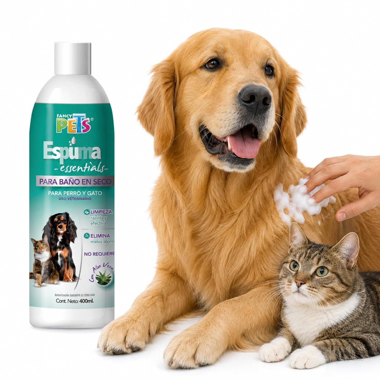 Fancy Pets Espuma P/BAÑO EN SECO Essentials 300 G