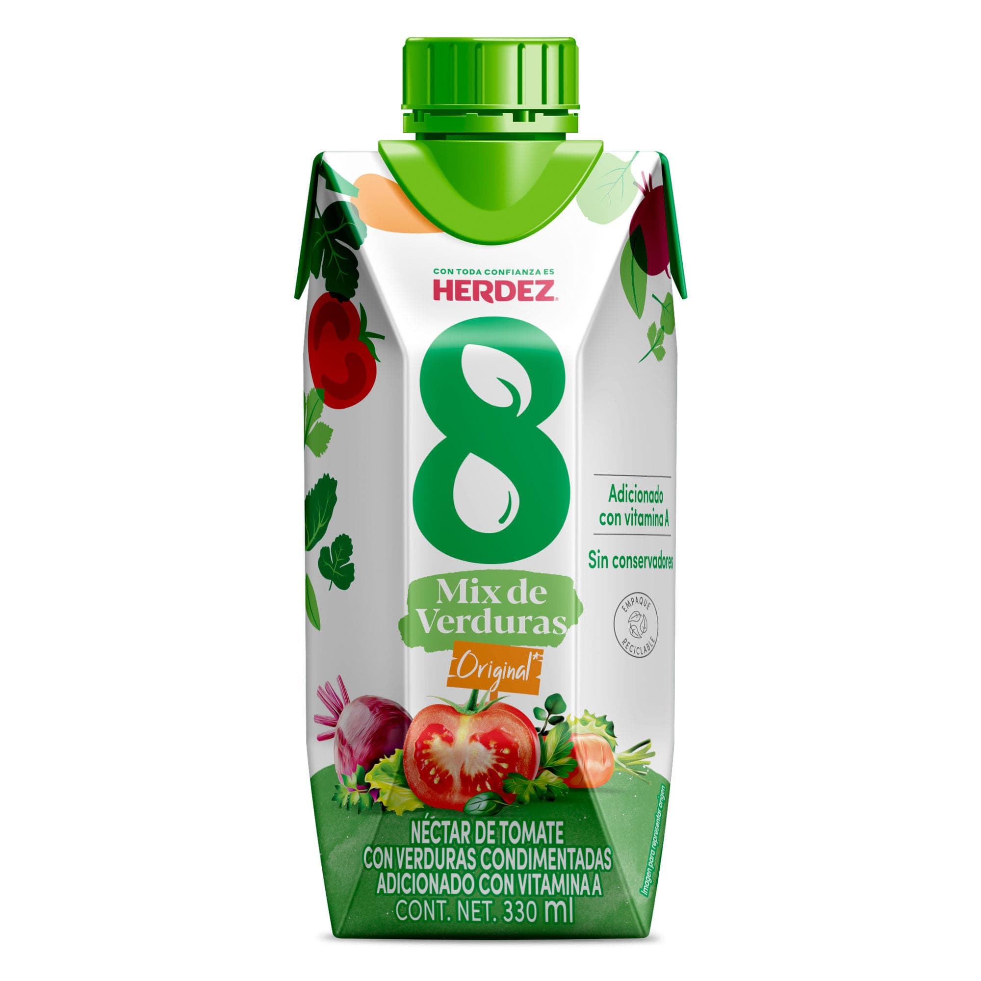 Herdez Jugo de 8 Verduras 330 ml