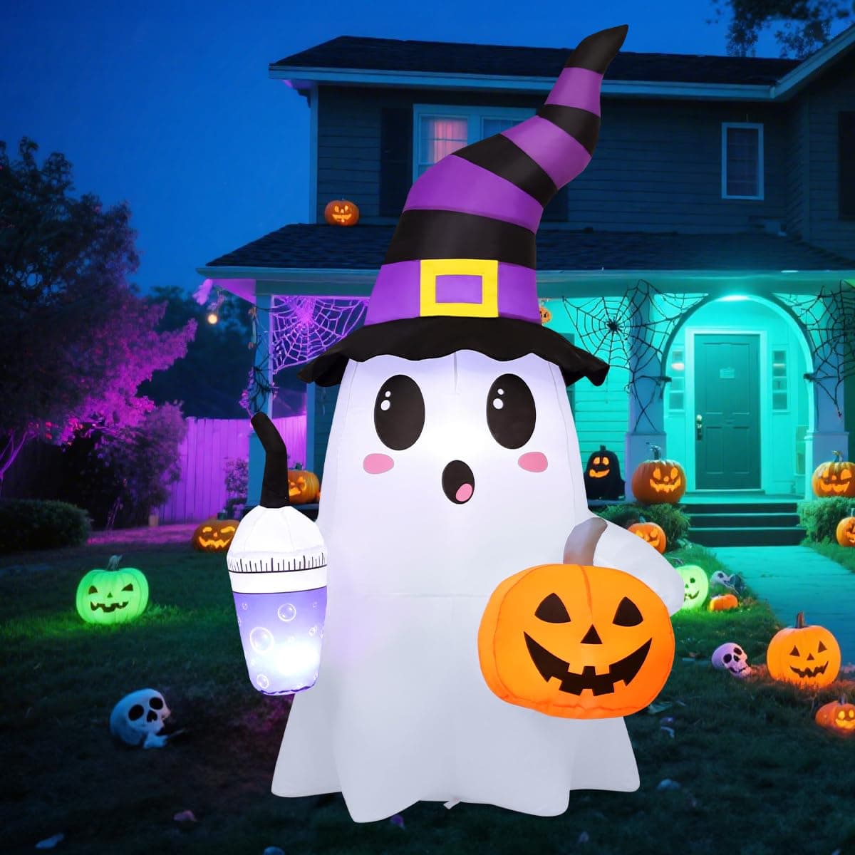 GOOSH - Fantasmas inflables de Halloween de 1.89 m
