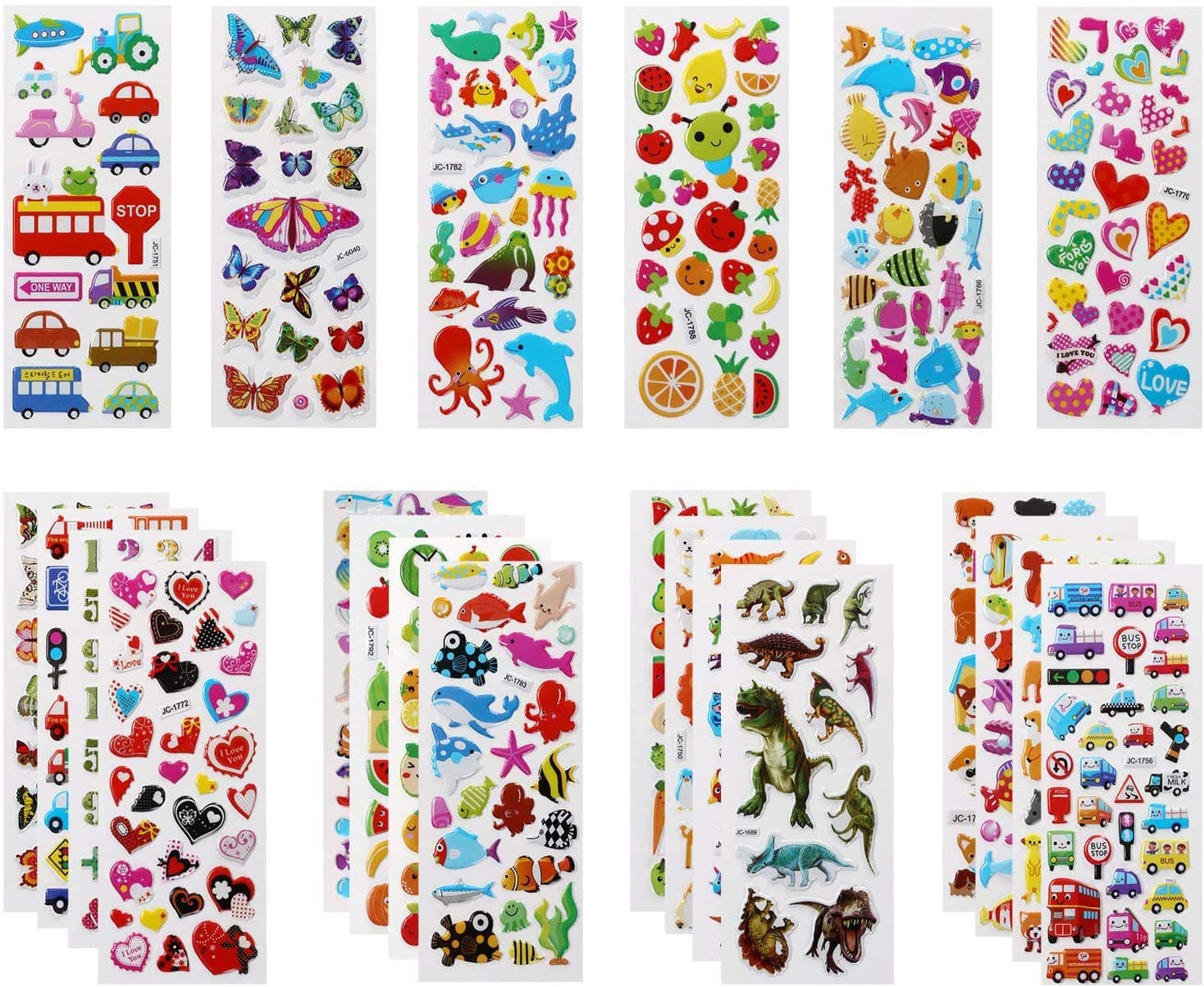 Pegatinas para Niños 500+ 3D Puffy Pegatinas