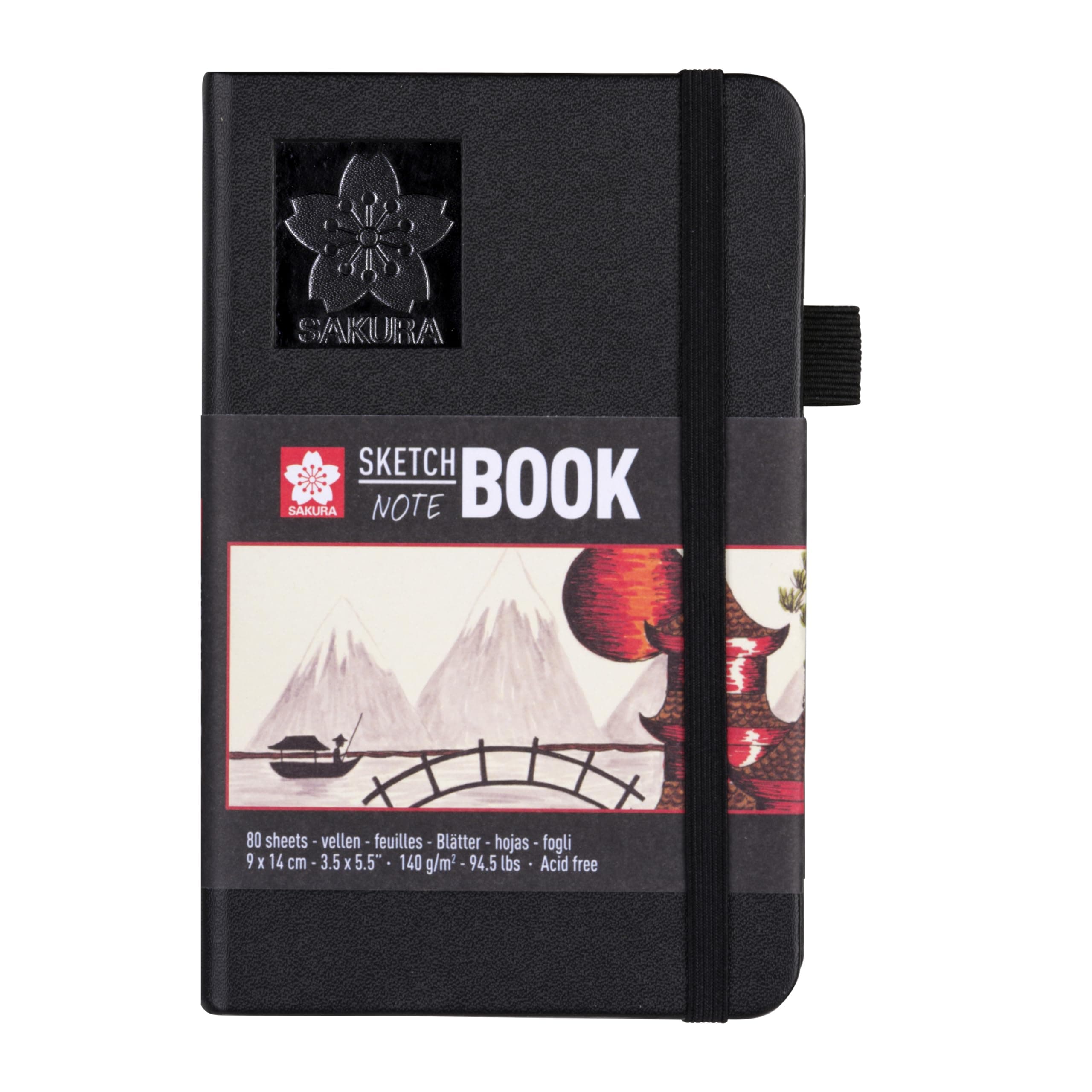 Sakura Sketchbook de hojas Negras de 140gr