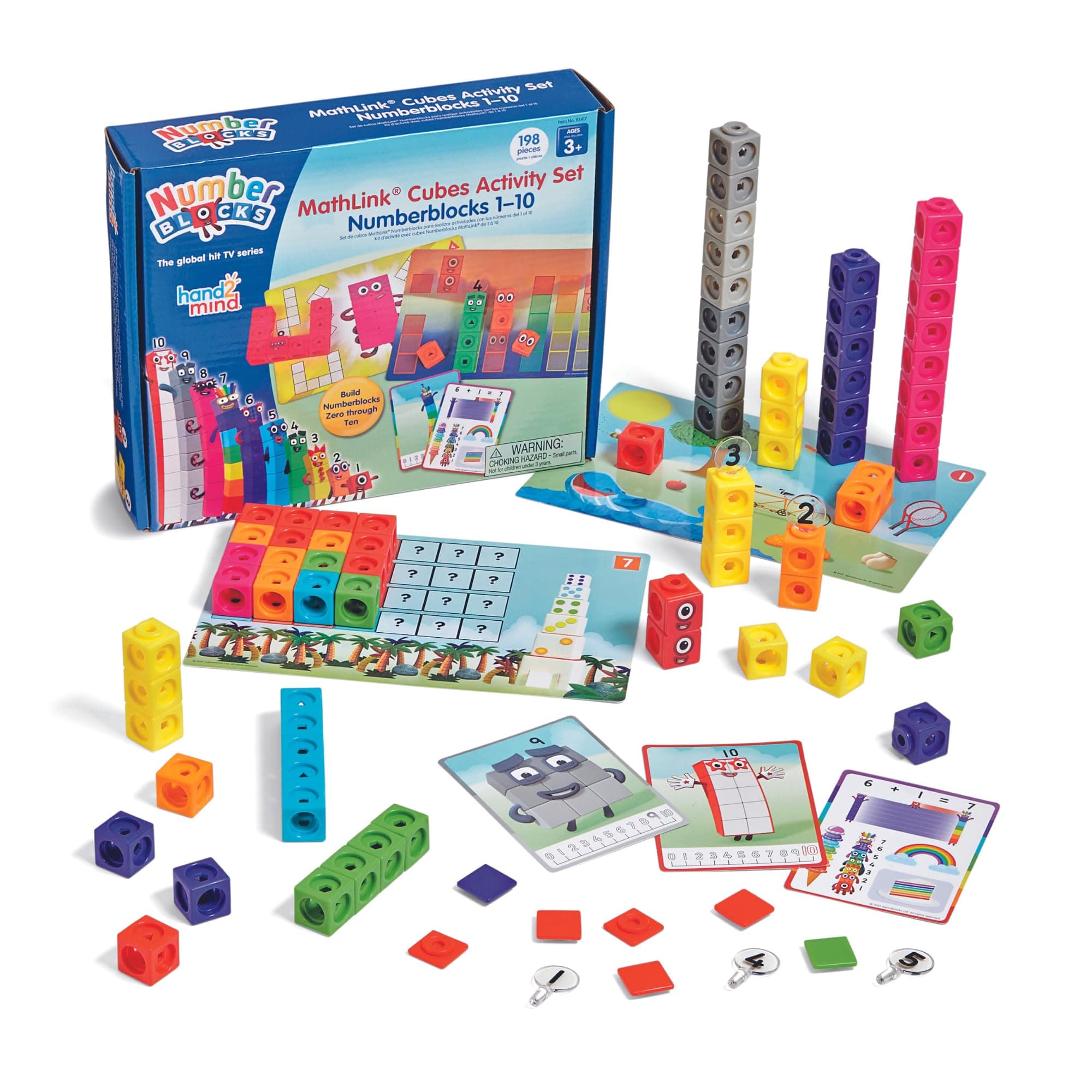 Hand2mind MathLink Cubes Numberblocks 1-10 Juego de Actividades