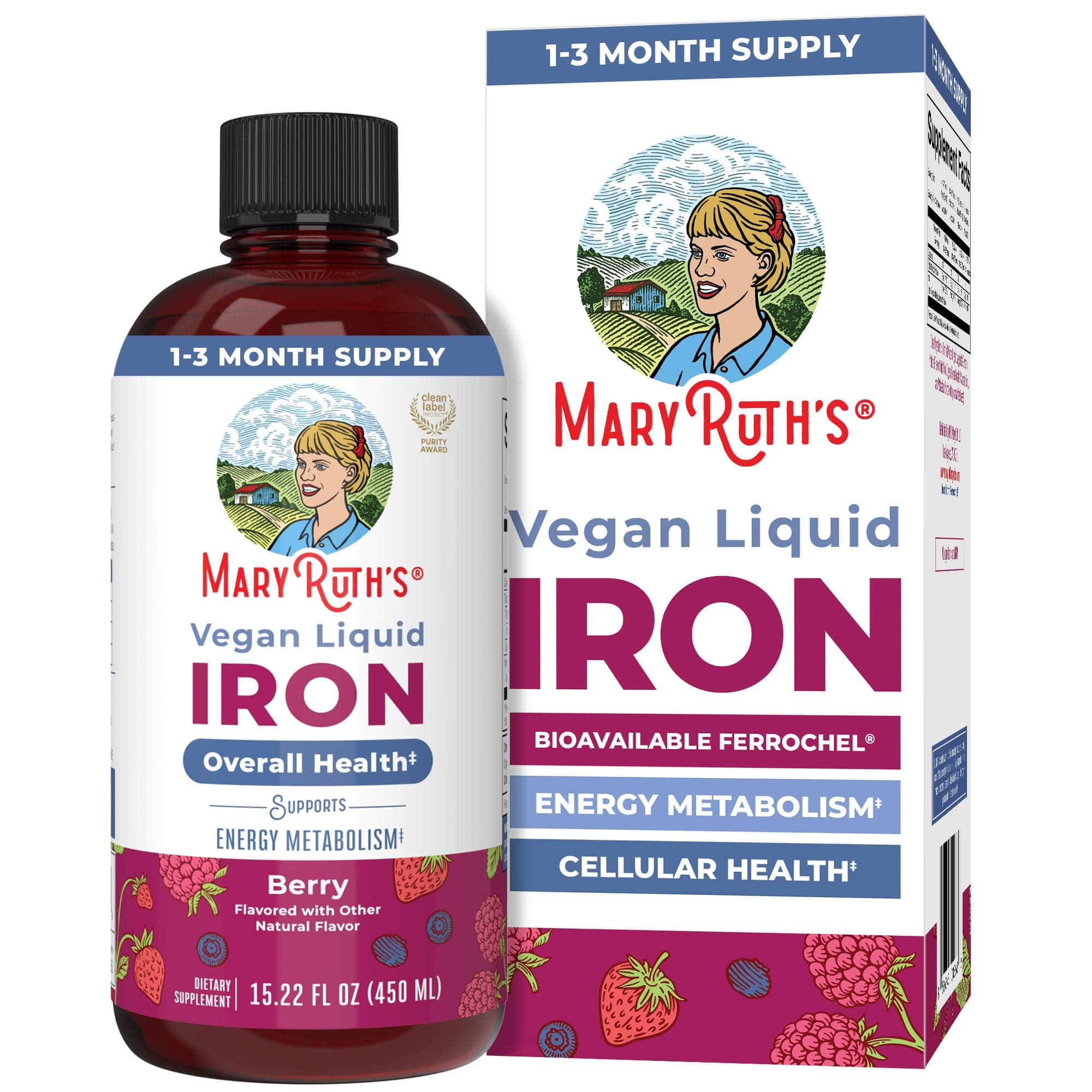 Maryruth Organics Suplemento De Hierro Líquido Para Mujeres