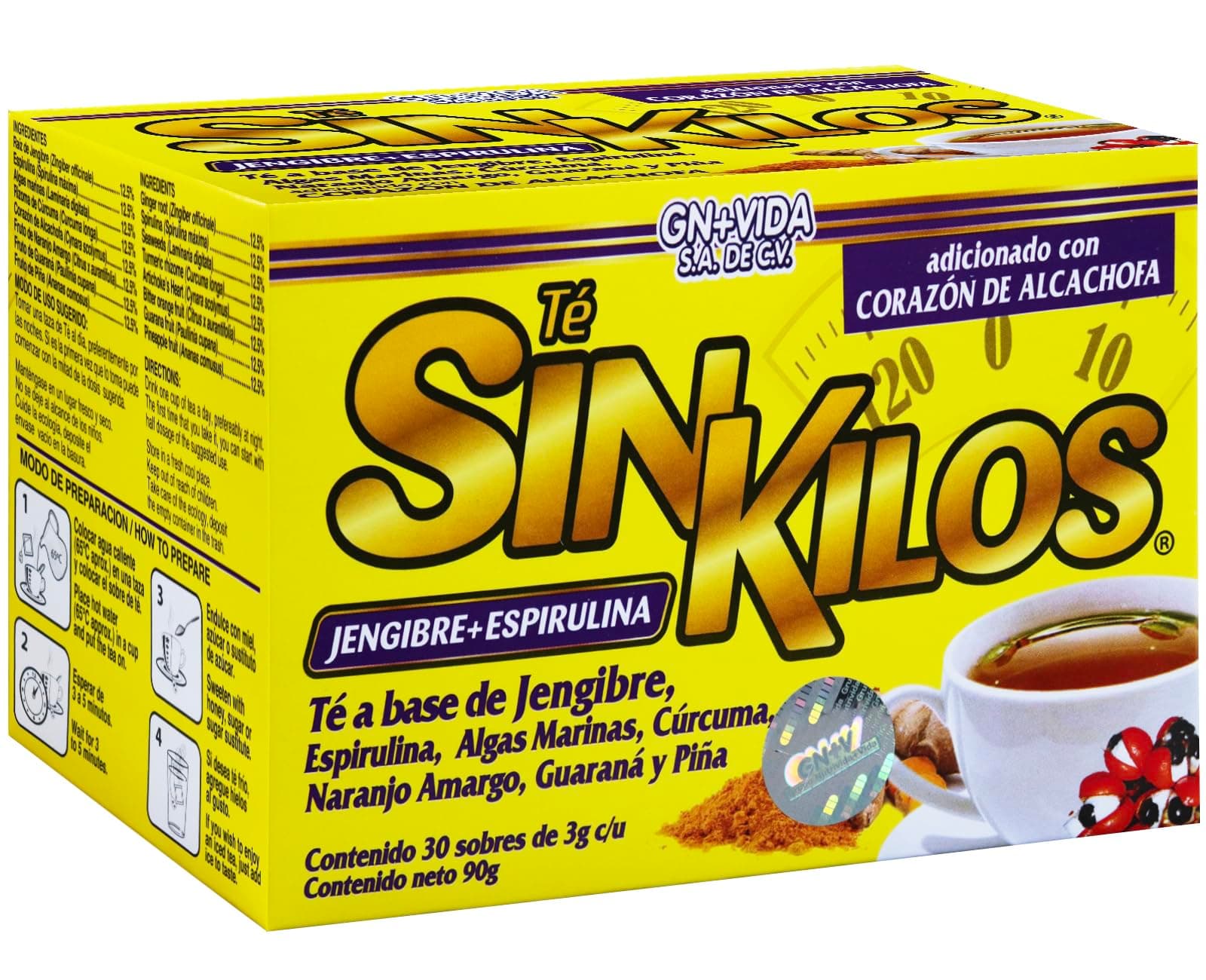 GN+VIDA Té Sin Kilos con 30 sobres 3g