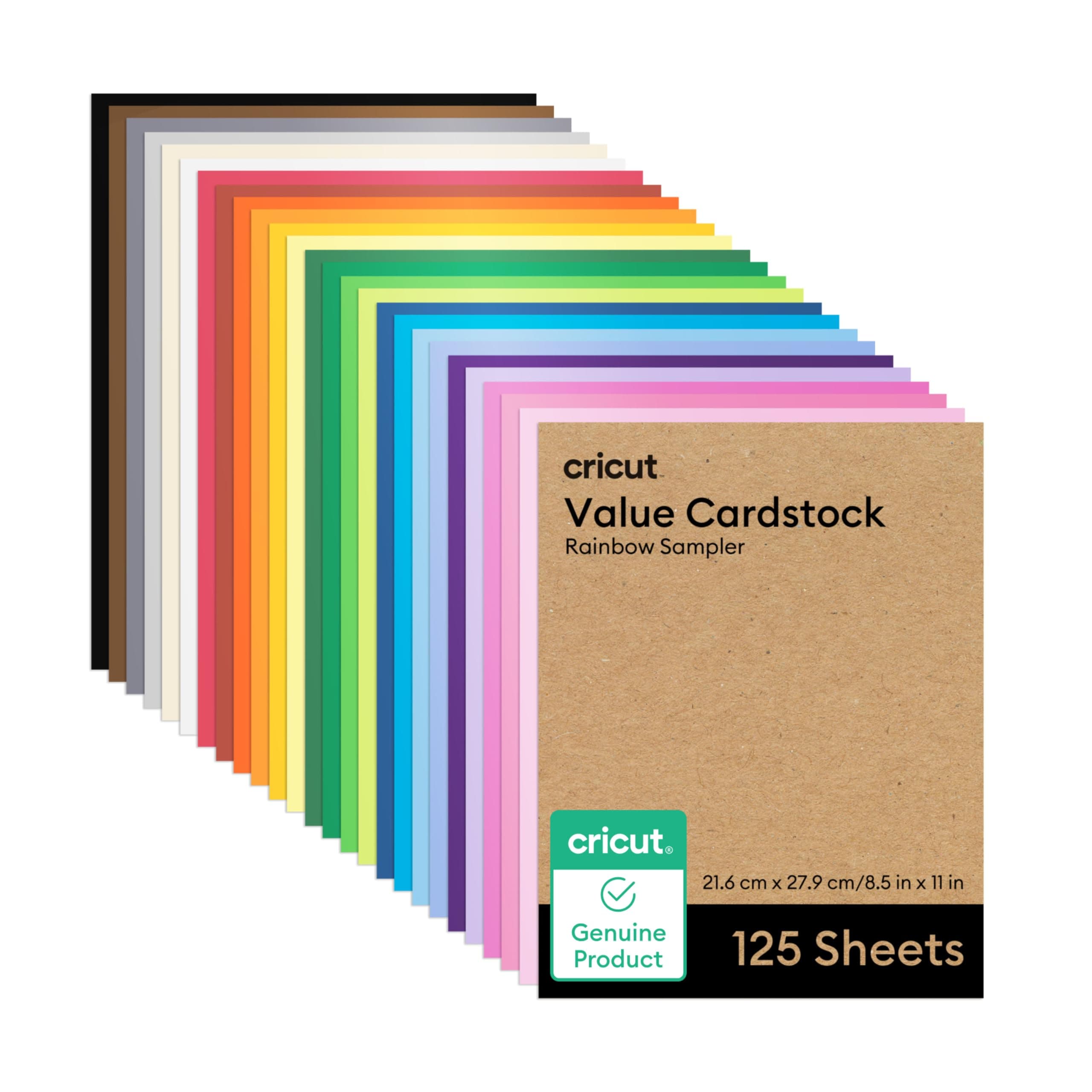 Value Cardstock, Rainbow Sampler 8.5"X11" (125)