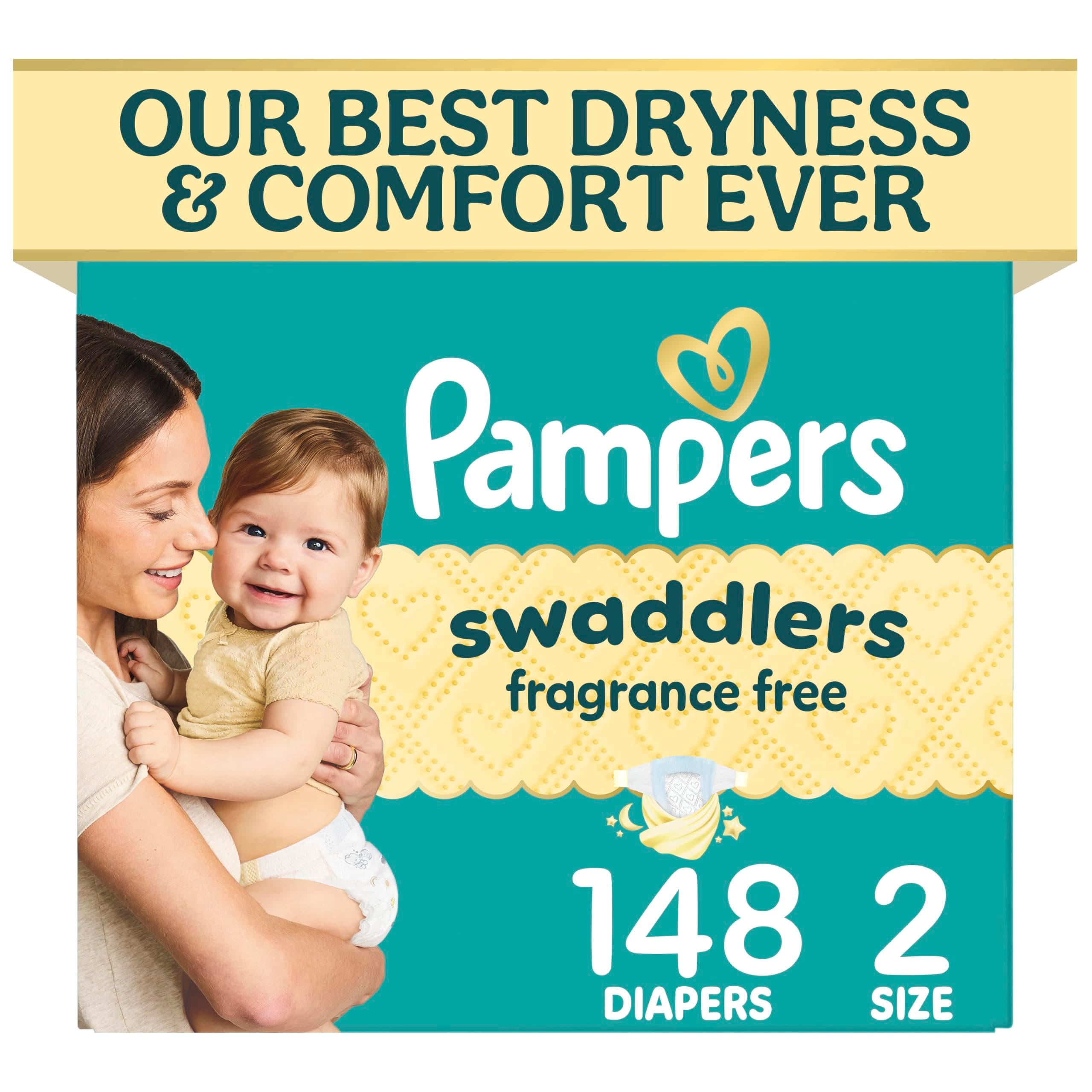 PAMPERS Swaddlers Pañales Desechables Unisex Etapa 2