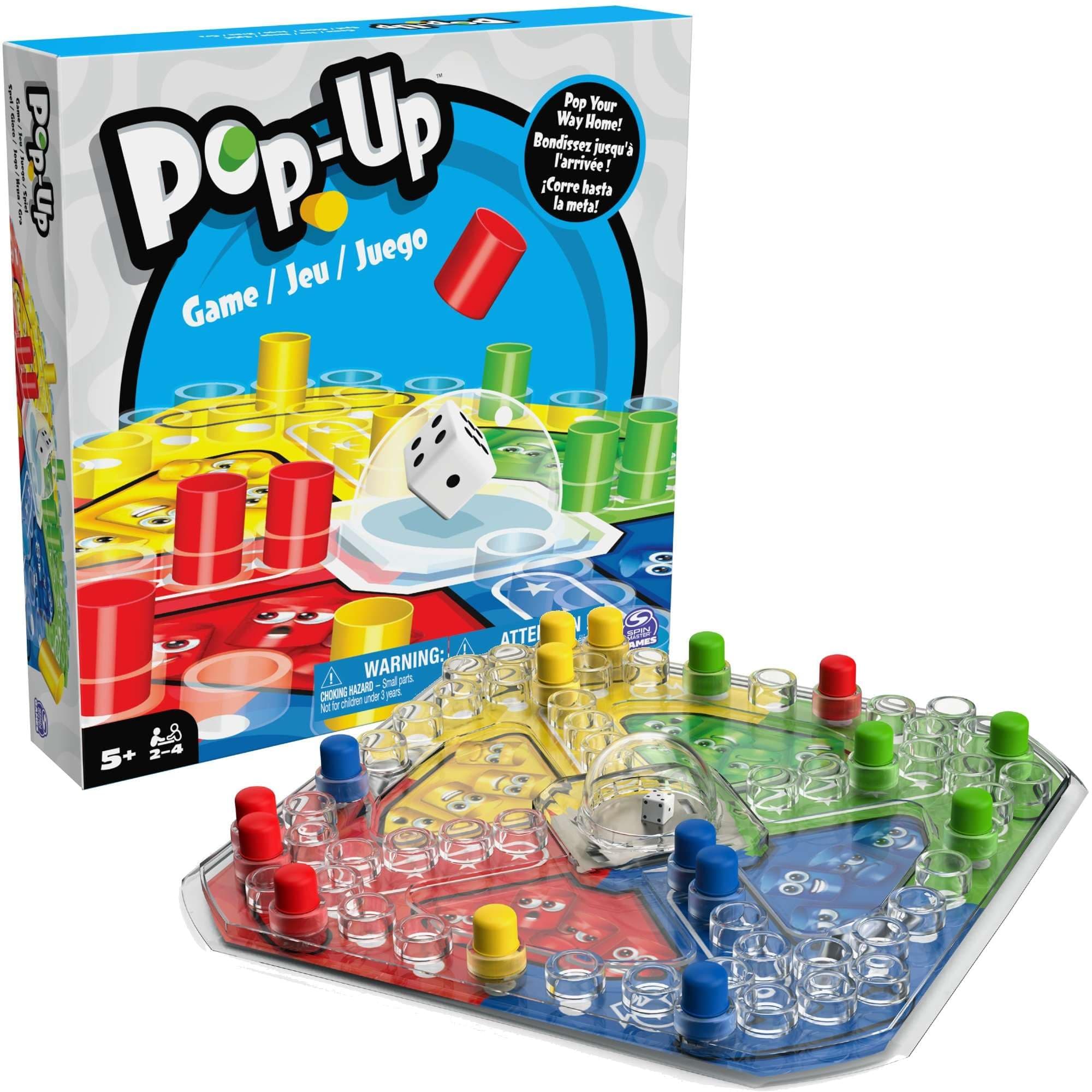 Spin Master Games, Juego Pop-Up para niños, Colorido Juego de Mesa para 2-4 Jugadores