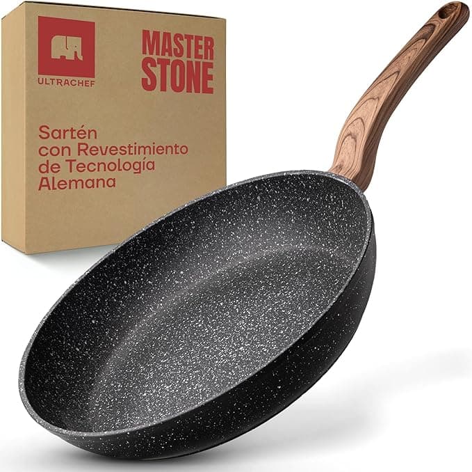 ULTRACHEF Sartén con Revestimiento Antiadherente de Piedra de Alemania 100% libre de PFOA. 20cm