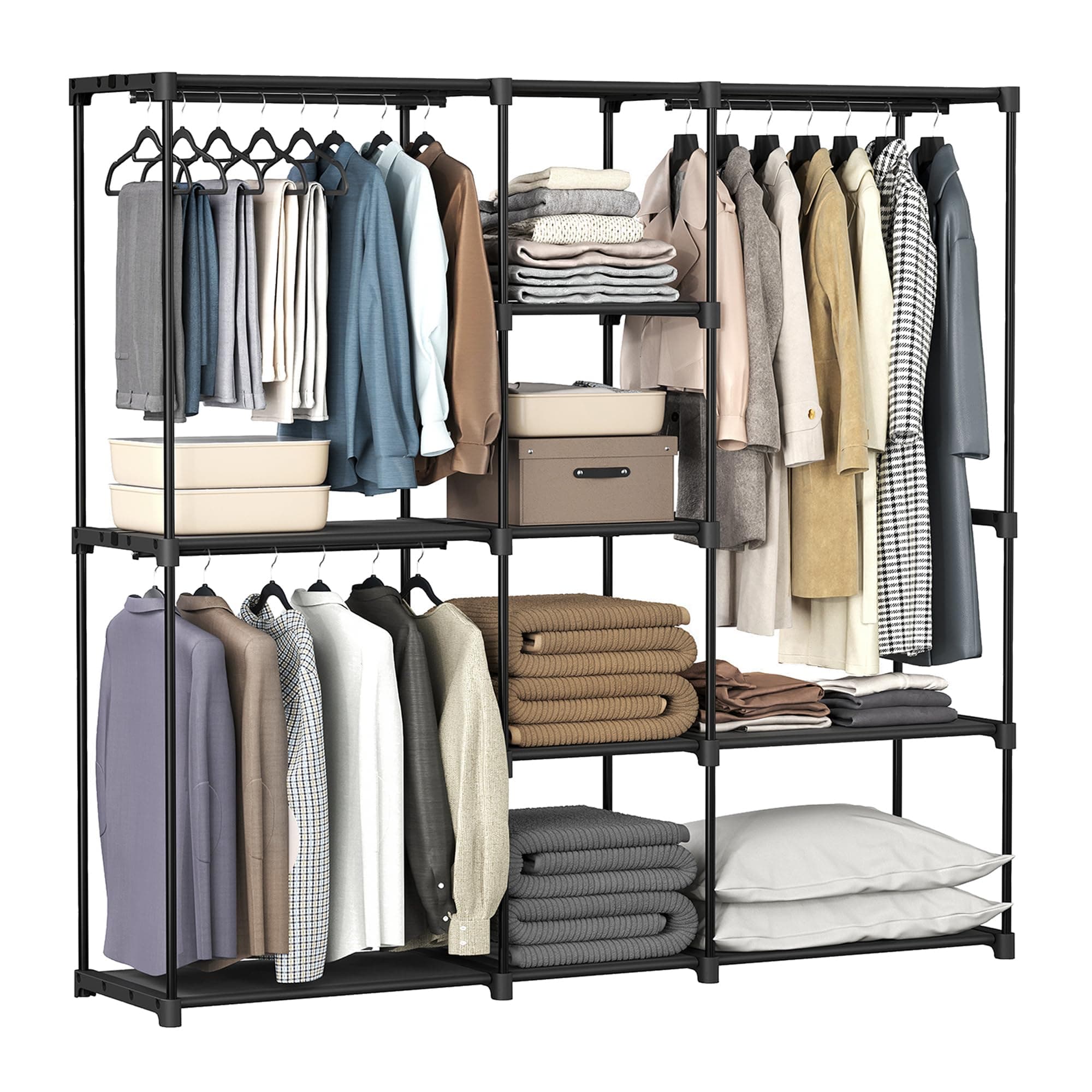 SONGMICS Armario Portátil Closet Armables para Ropa