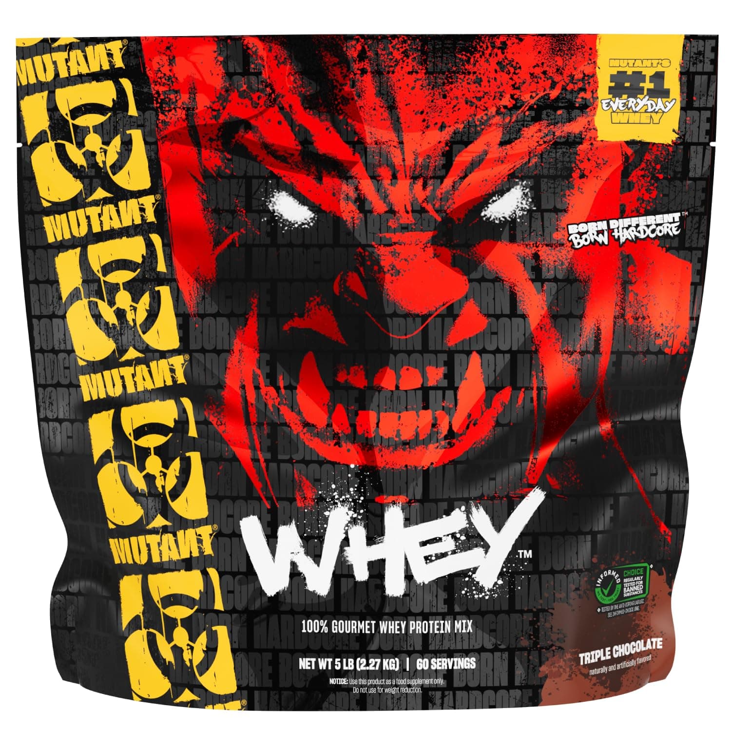 Mutant Whey con Proteasa, Lactasa y Bromelina, Triple Chocolate, 2.27 kg