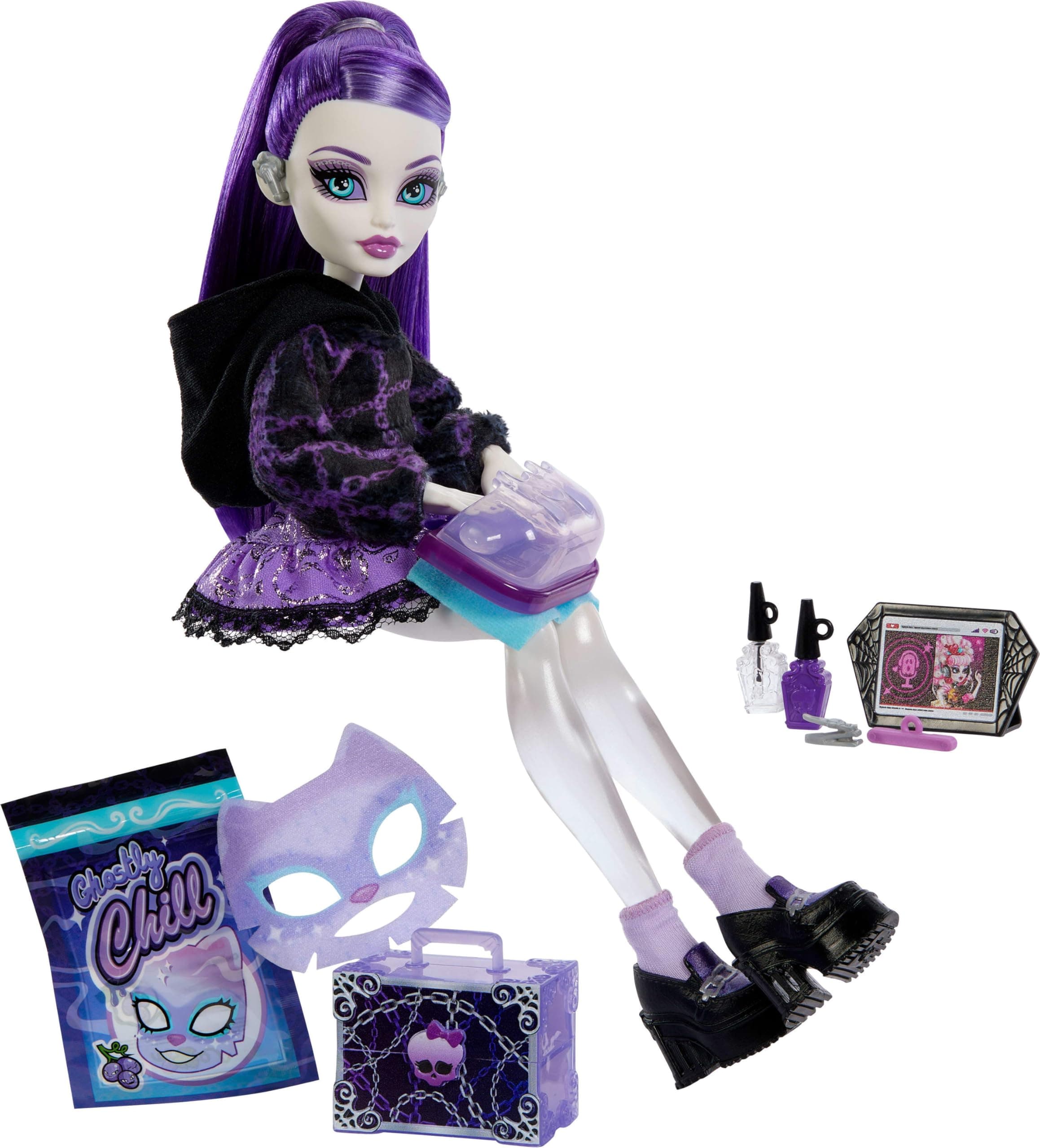 Monster High Auto Scare Secrets Spectra Vondergeist Muñeca