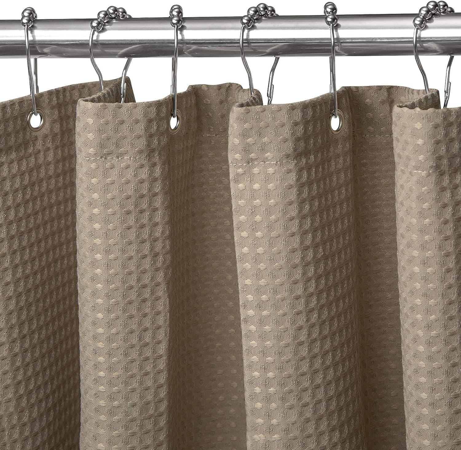 Cortina de Ducha para baño con 12 Ganchos