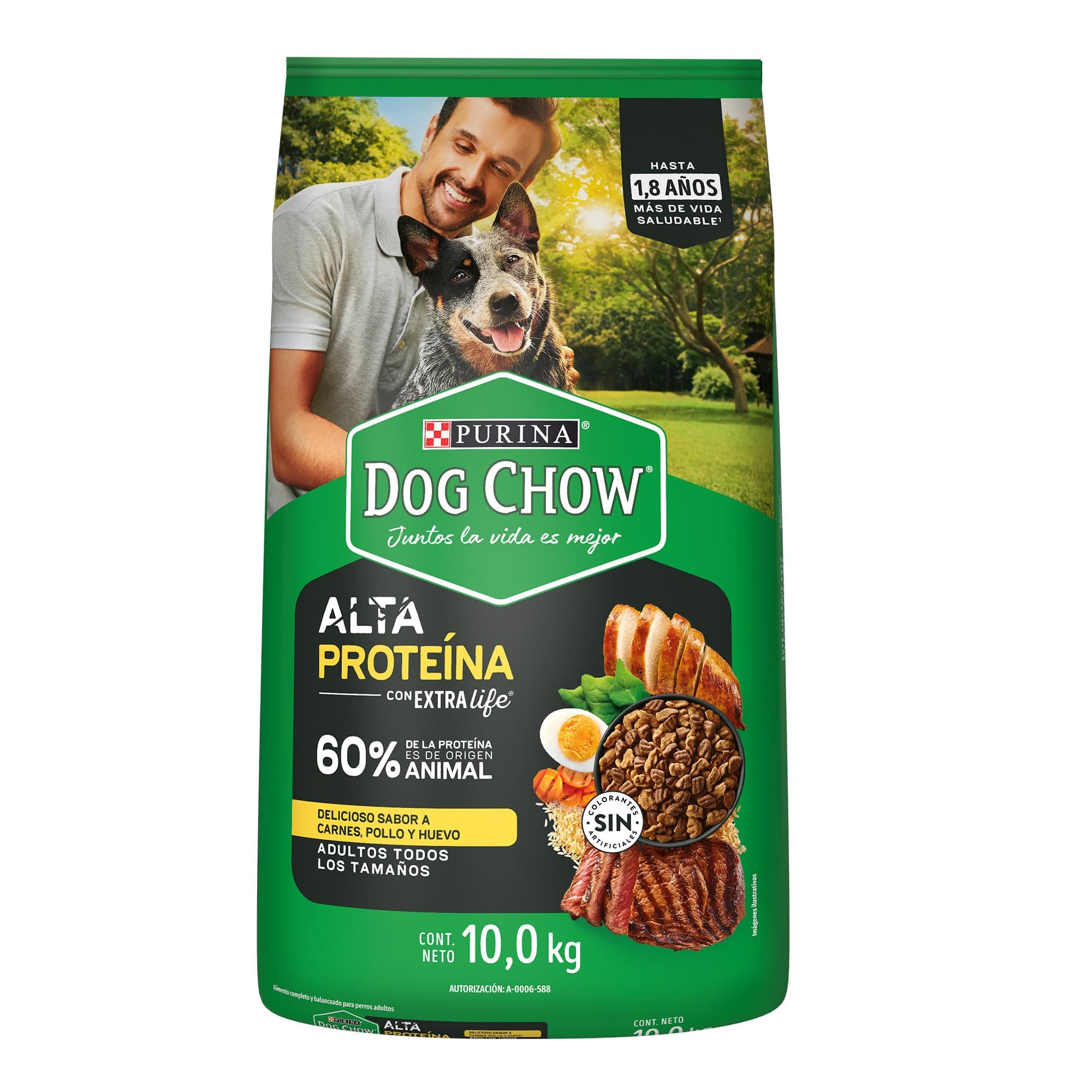 Dog Chow Adulto Alta Proteina 10kg N1 MX