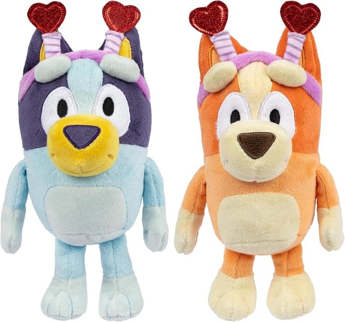 Bluey Figure - Paquete de 2 Bingo Smoochy Kiss