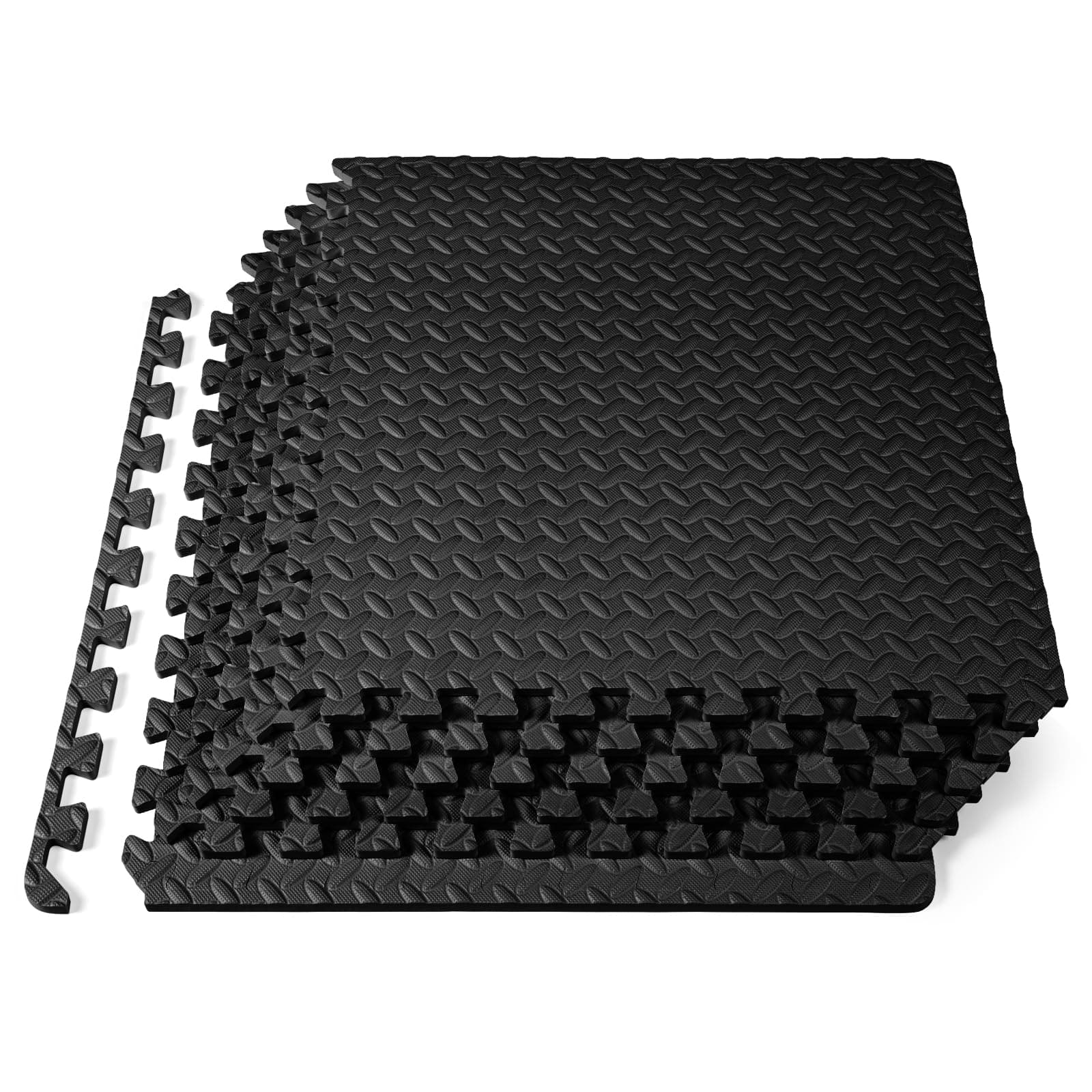 ProsourceFit Exercise Puzzle Mat , EVA Foam Interlocking Tiles Protective and Cushion Flooring