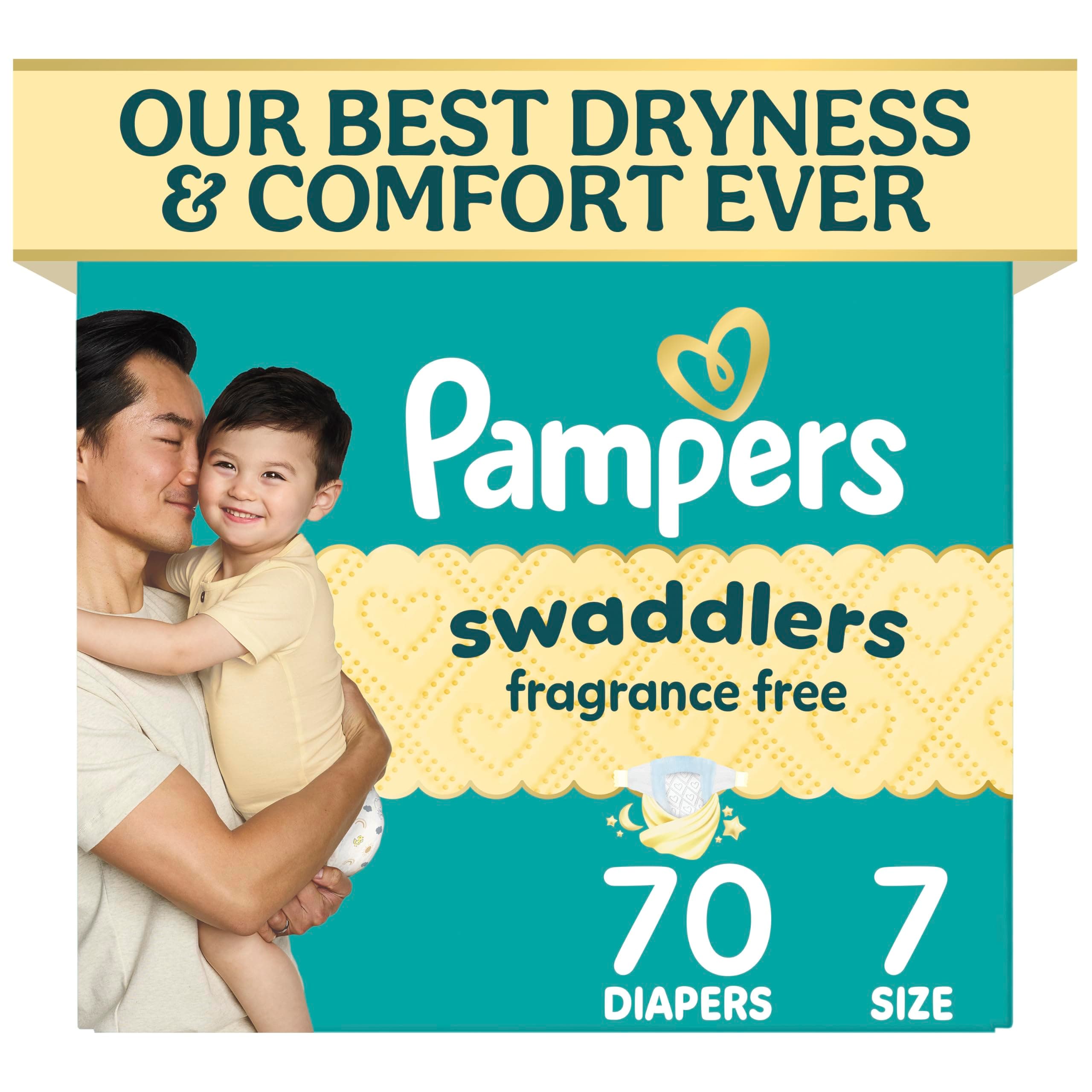 PAMPERS Swaddlers Pañales Desechables Unisex Etapa 7
