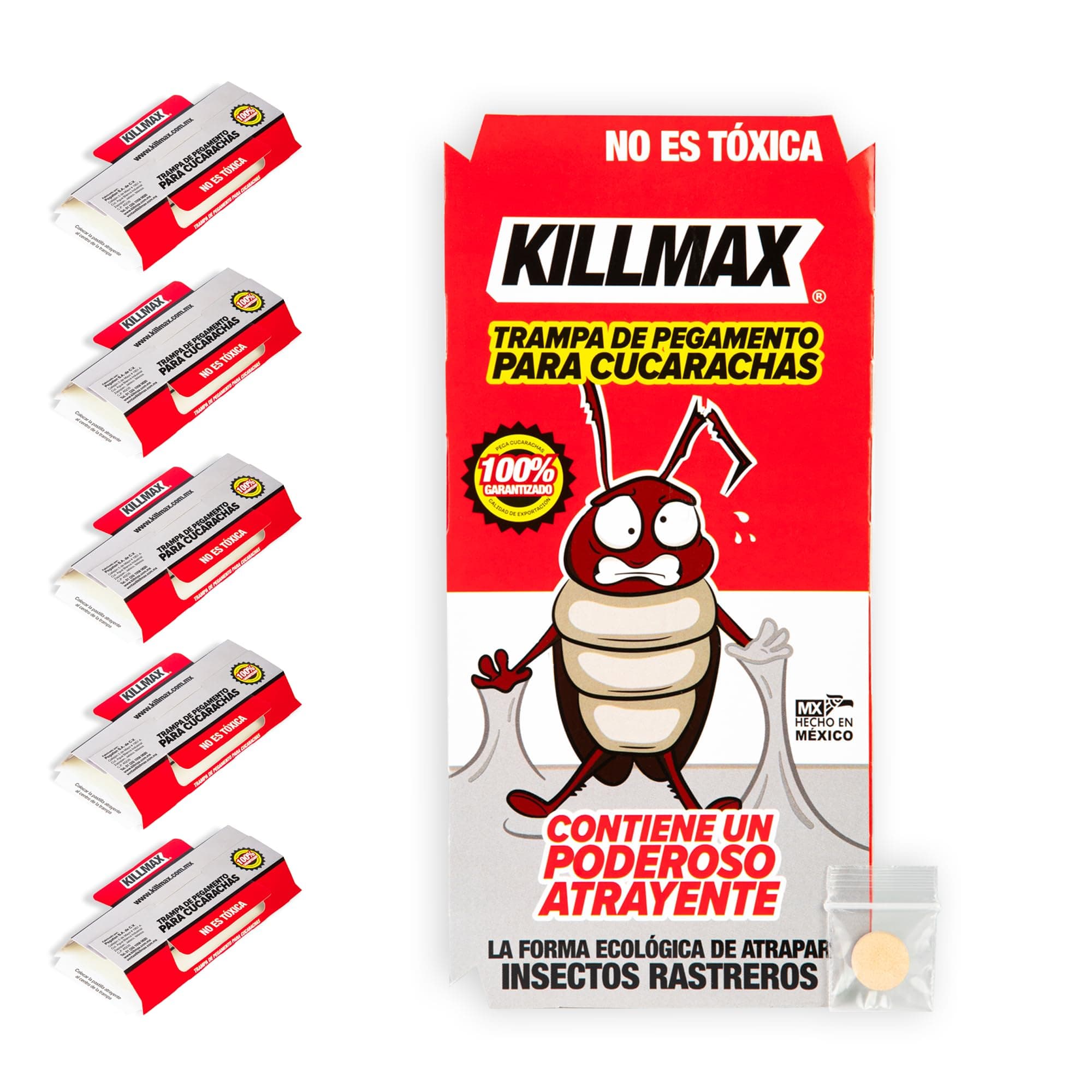 Killmax Trampas de Pegamento para CUCARACHAS e Insectos Rastreros
