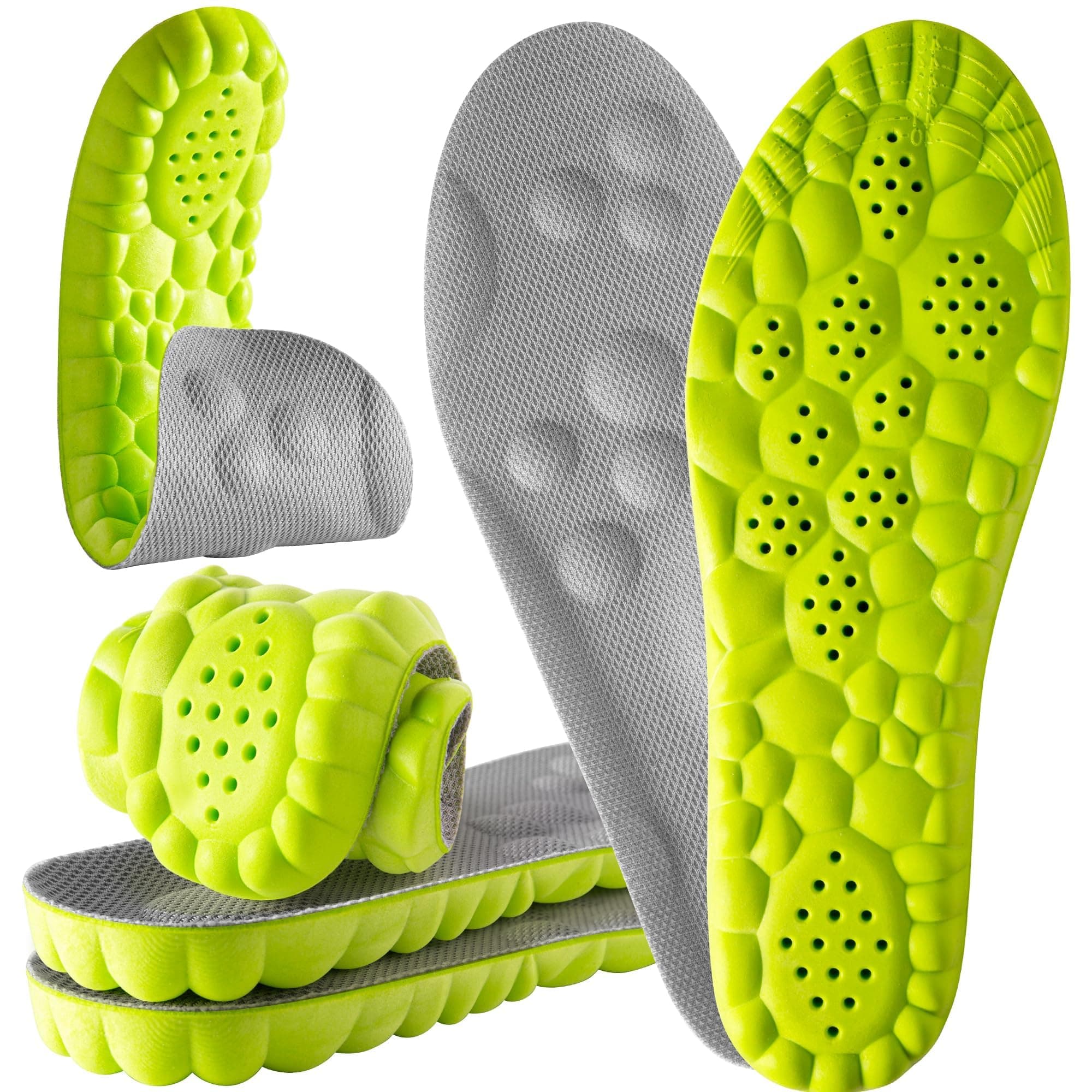 2 Pares Plantillas para Fascitis Plantar, Plantilla Memory Foam Antifatiga