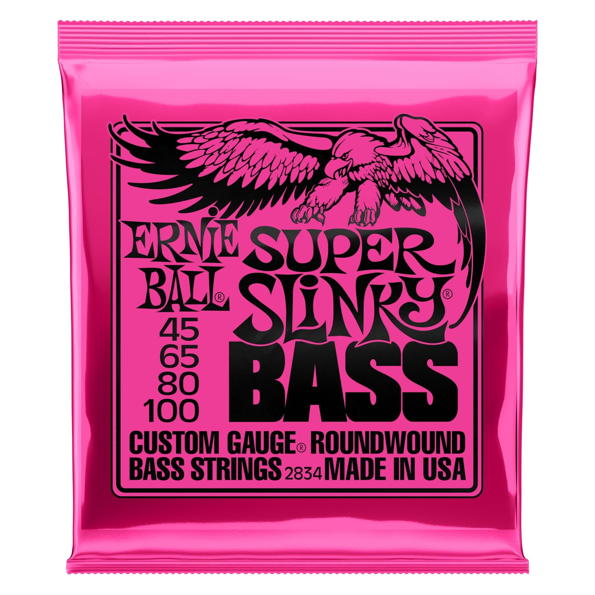 Ernie Ball Super Slinky - Cuerdas para bajo eléctrico
