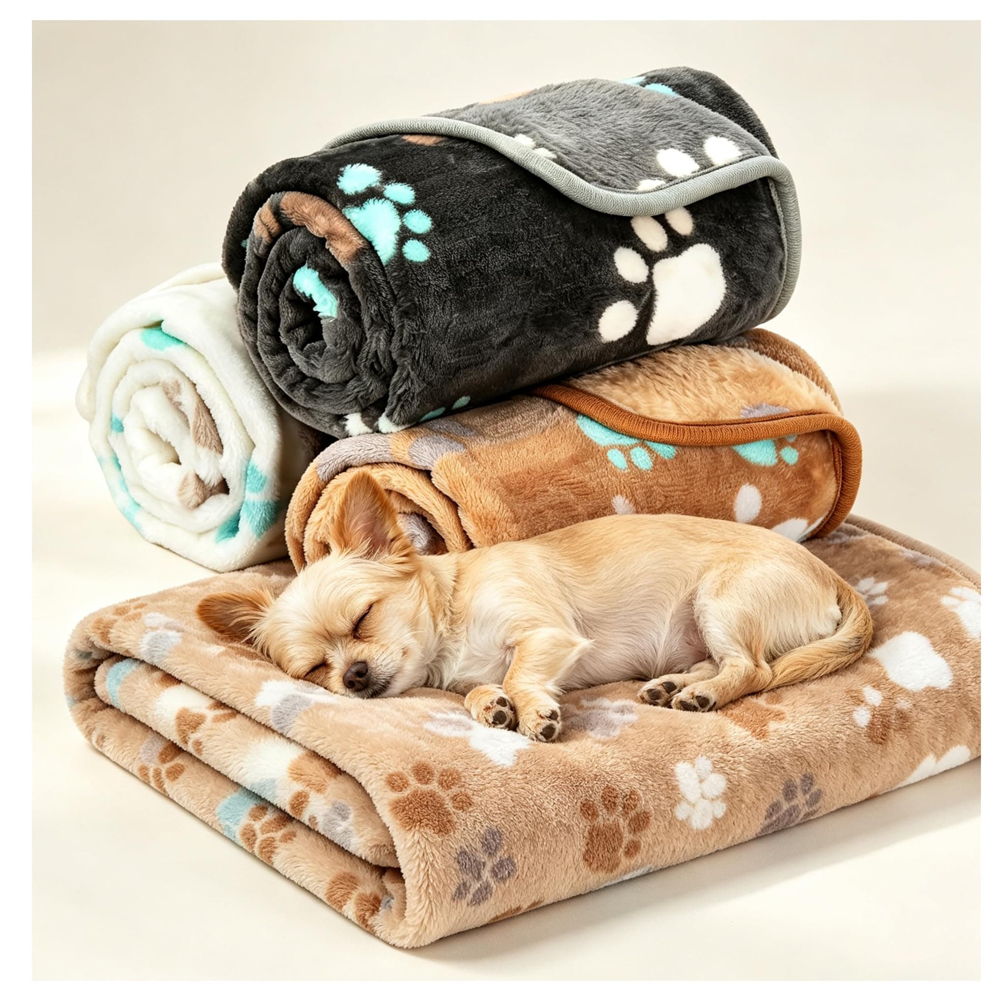 7CDXD Mantas para Perros y Gatos Set de 3 Piezas 76x52cm