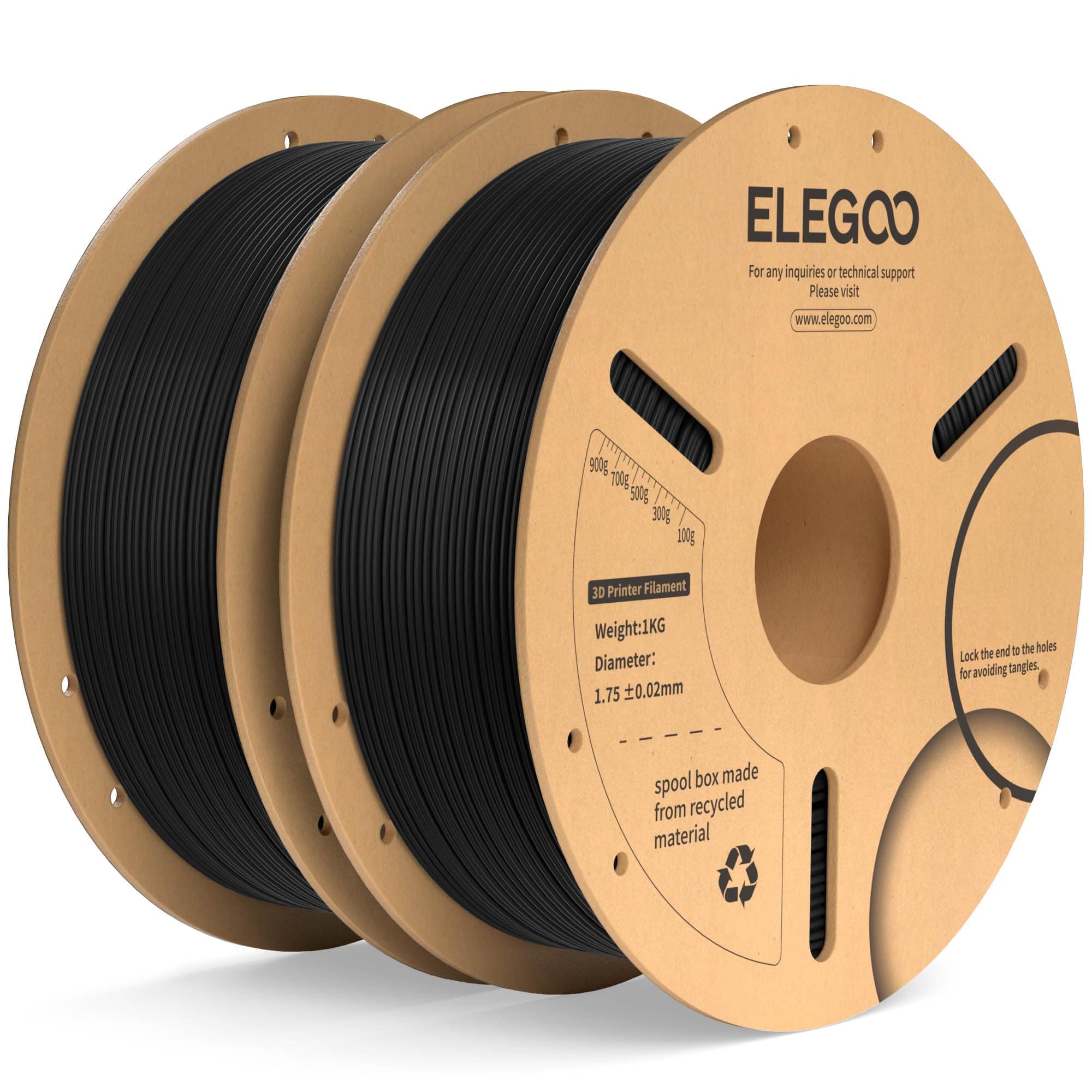 ELEGOO Filamento PLA+ 1.75 2KG Negro