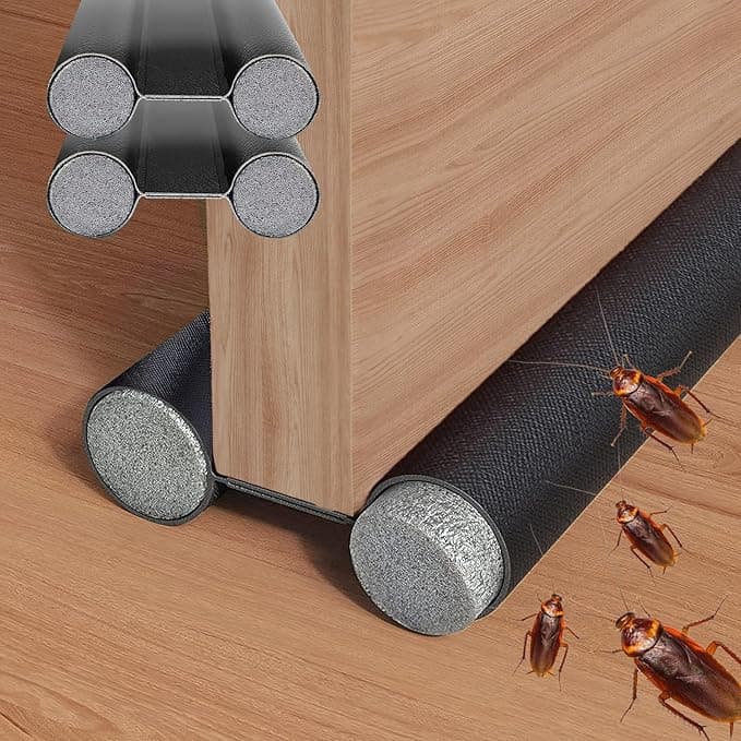 2Piezas Protector y guardapolvo para Puerta,Tapón de Aire para Debajo de la Puerta,impermeable