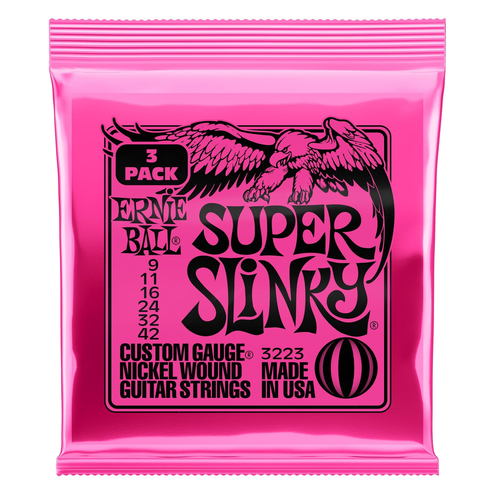 Ernie Ball Super Slinky - Cuerdas para guitarra eléctrica